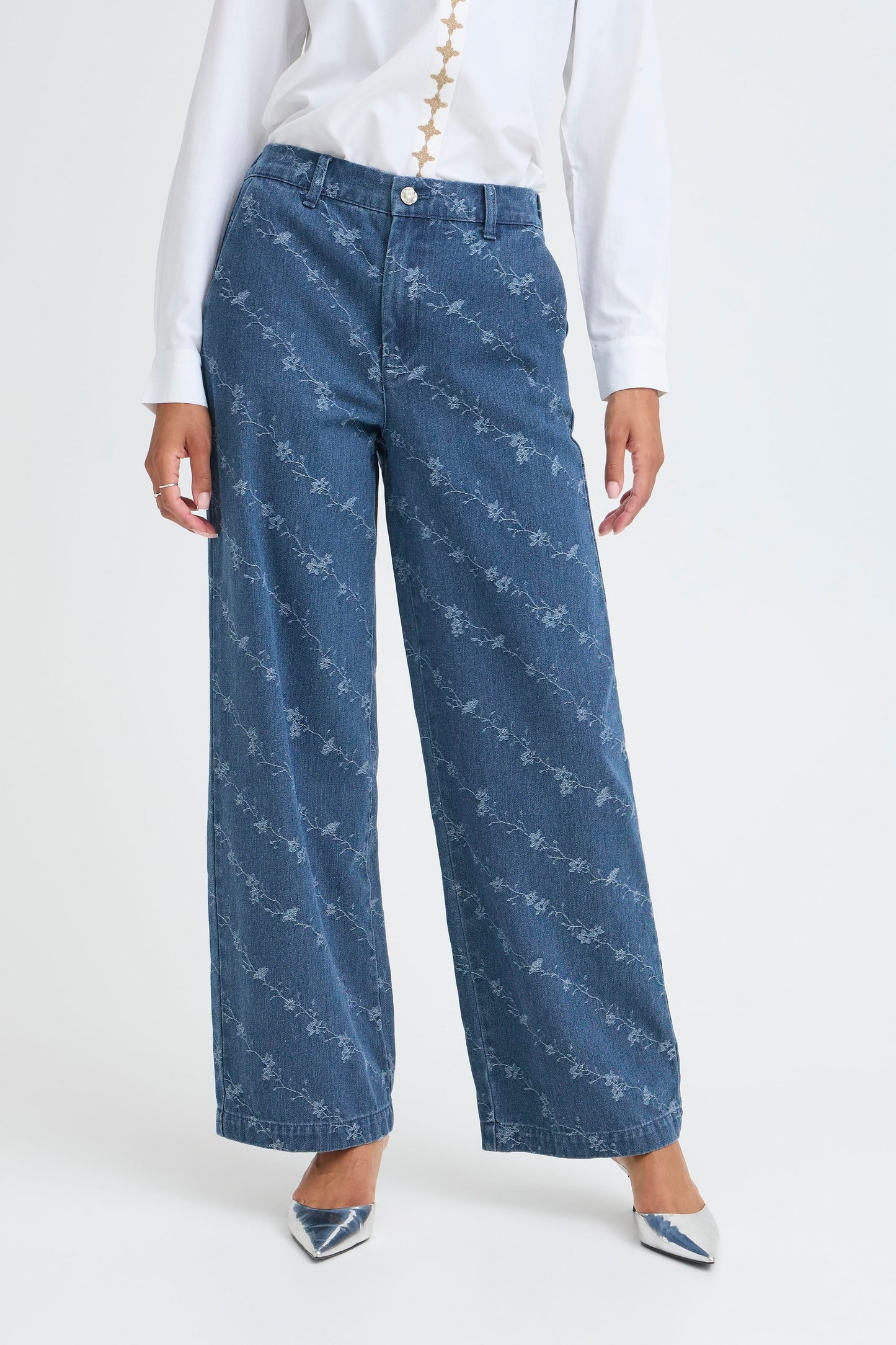 Jean large broderie B.Young