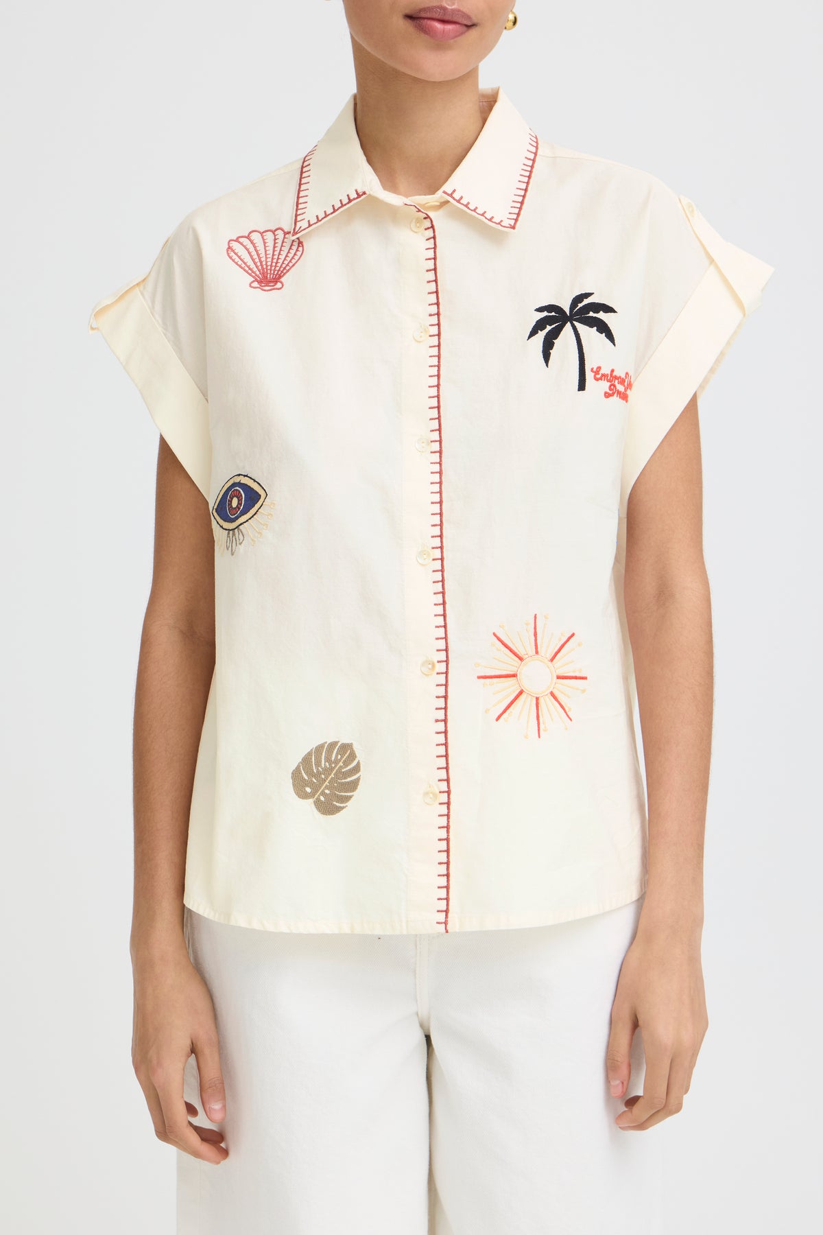 Chemise broderies B.Young