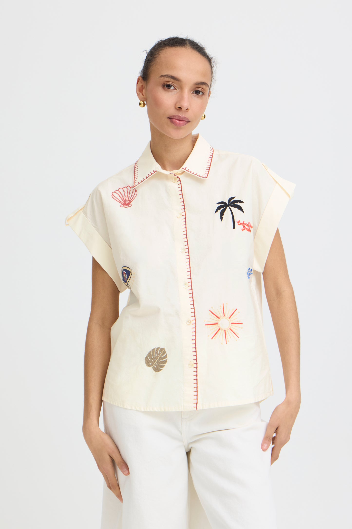 Chemise broderies B.Young