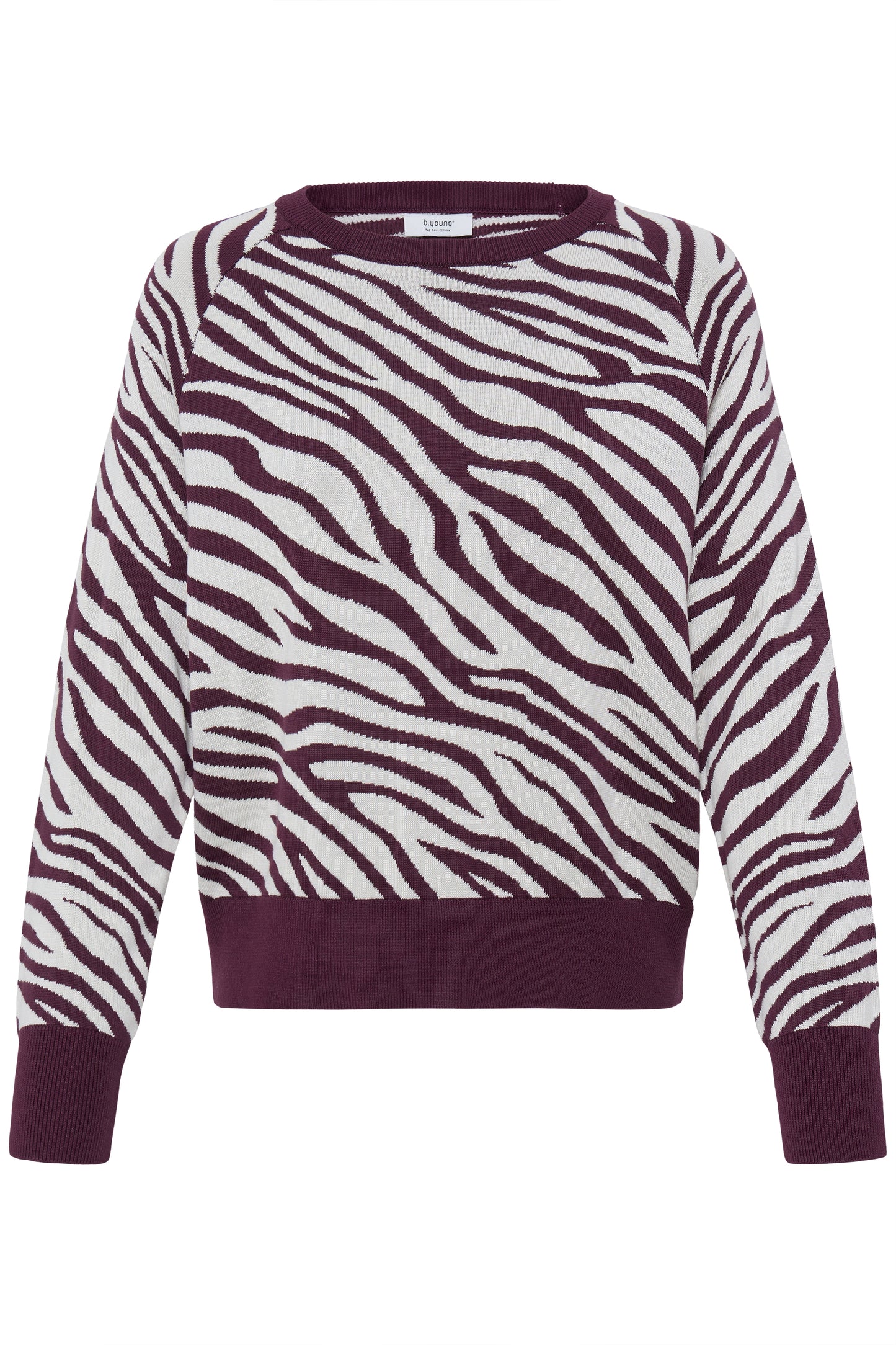 Pull zèbre bordeaux B.Young