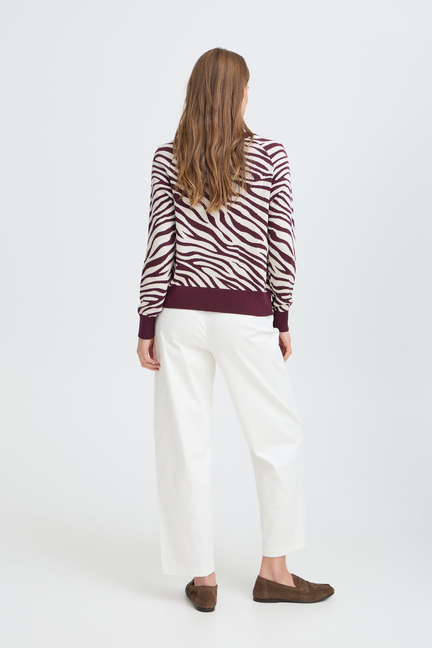 Pull zèbre bordeaux B.Young