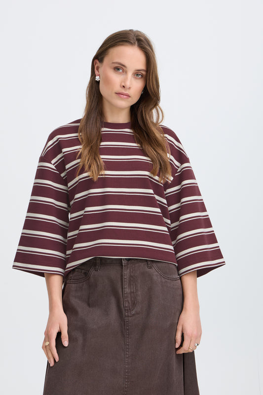 T-shirt épais rayures 3/4 B.Young