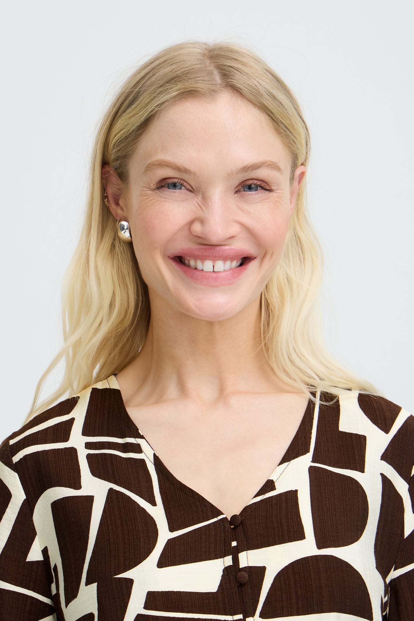 Blouse/chemisier motif géométrique B.Young