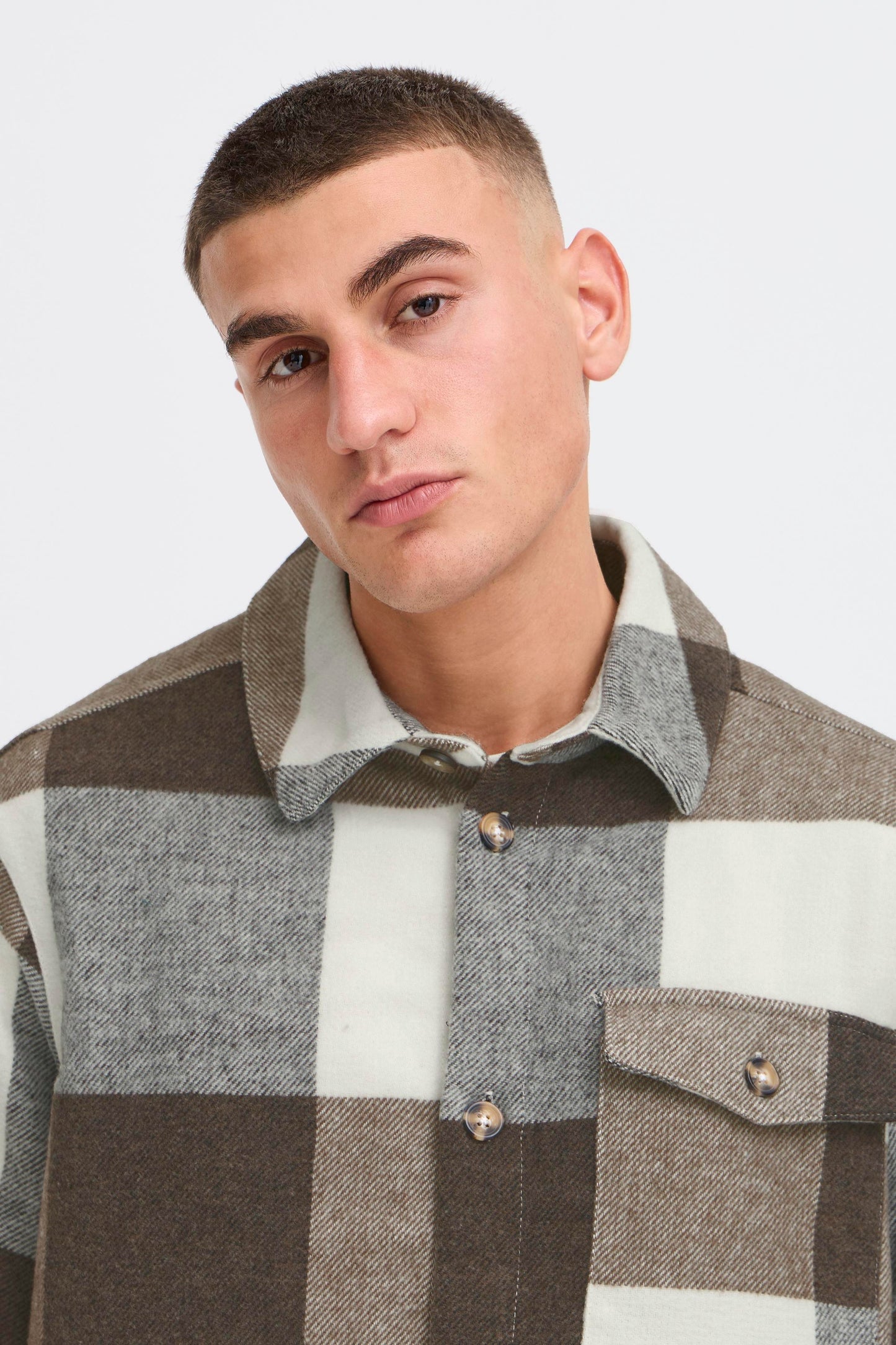 Veste carreaux Solid