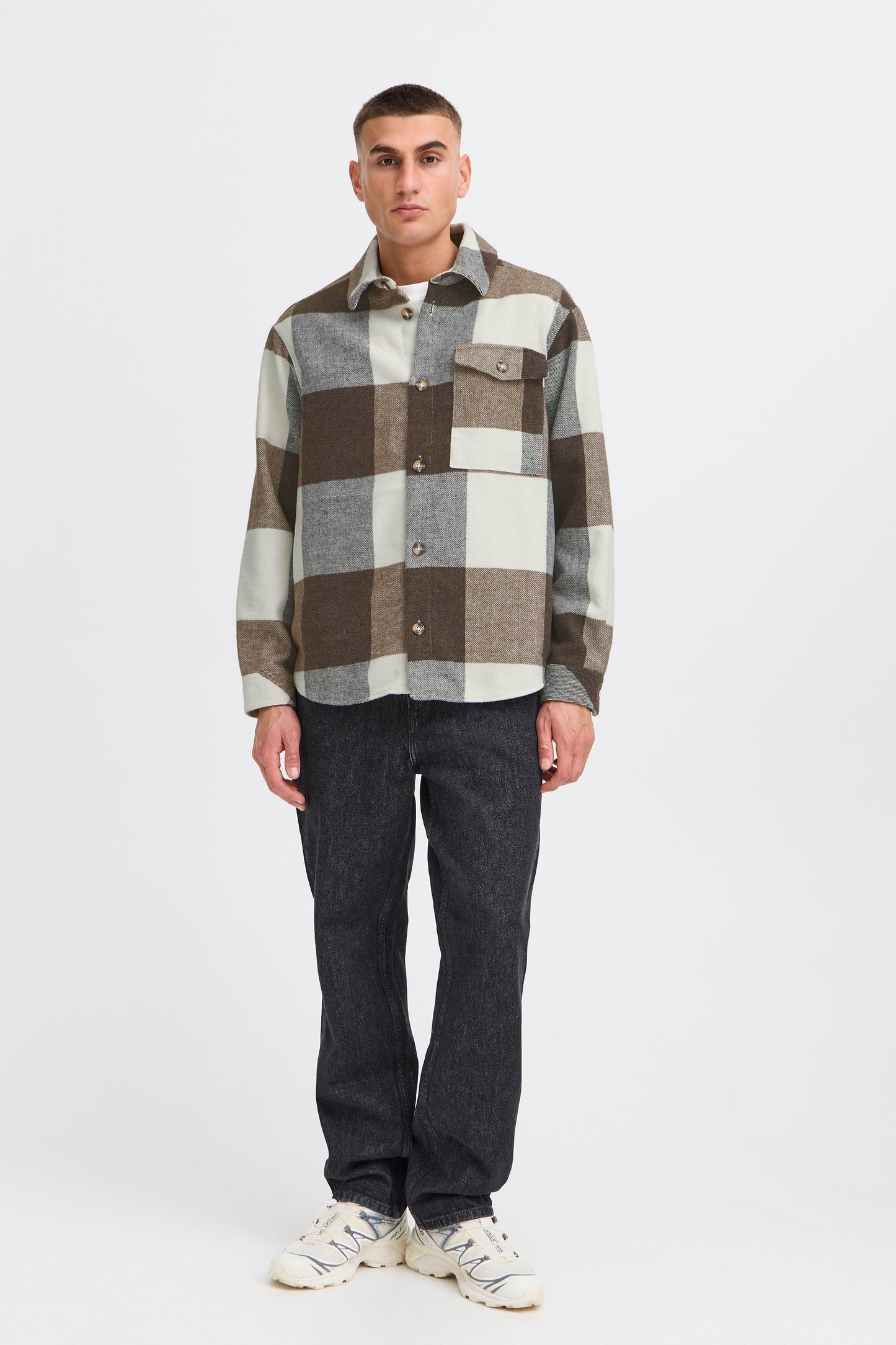 Veste carreaux Solid