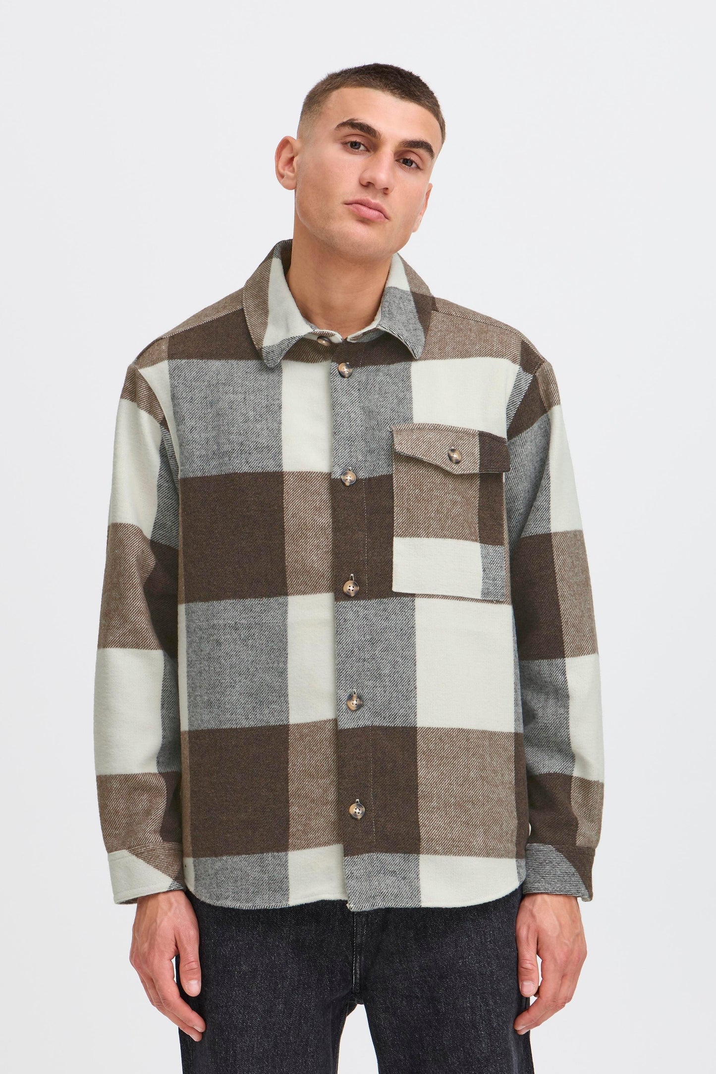 Veste carreaux Solid