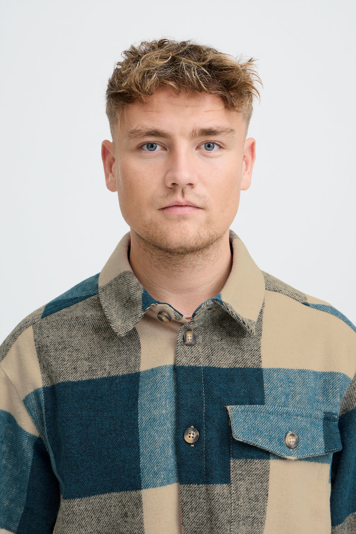 Veste carreaux Solid