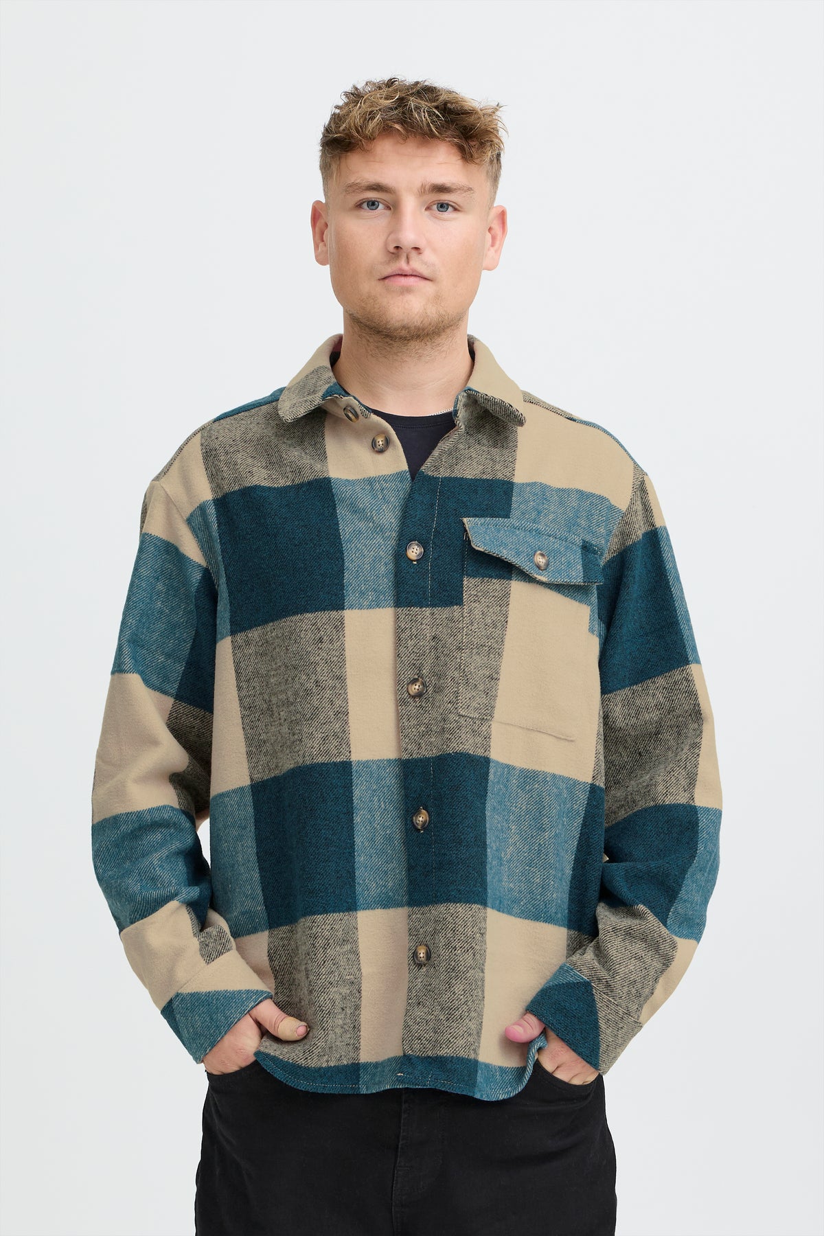 Veste carreaux Solid