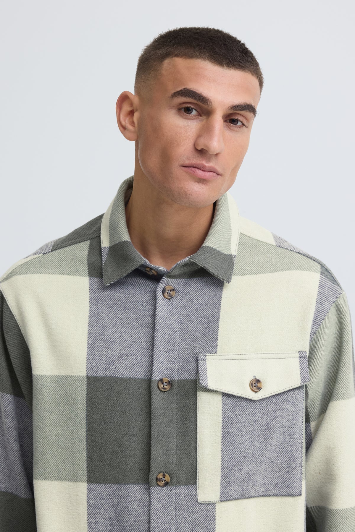 Veste carreaux Solid