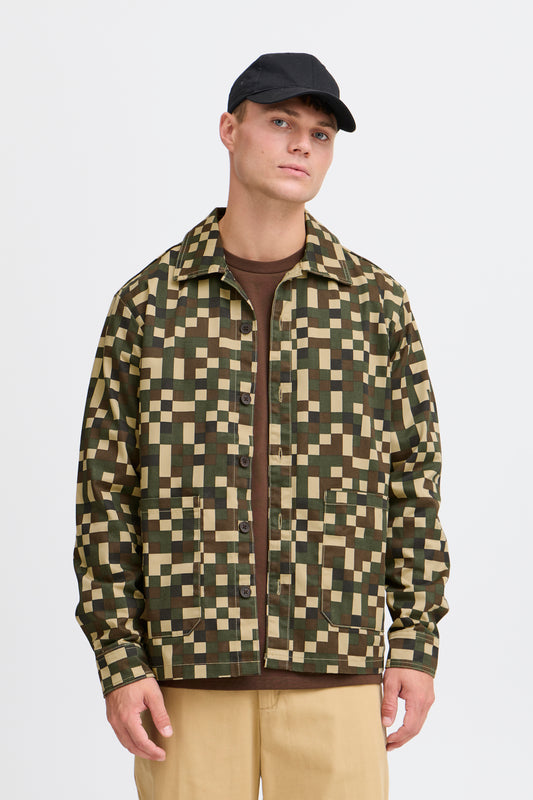 Veste carreaux Solid