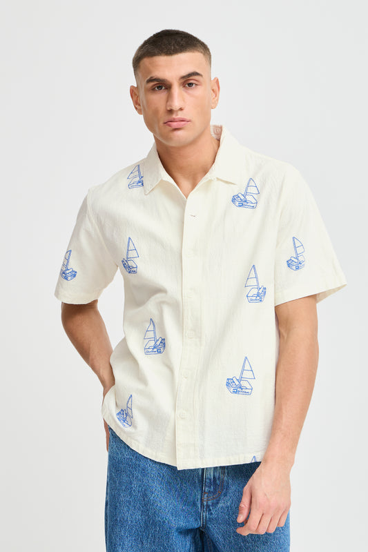Chemise broderie sardines Solid