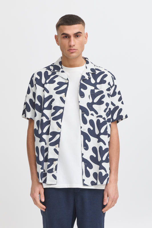 Chemise lin motif Solid