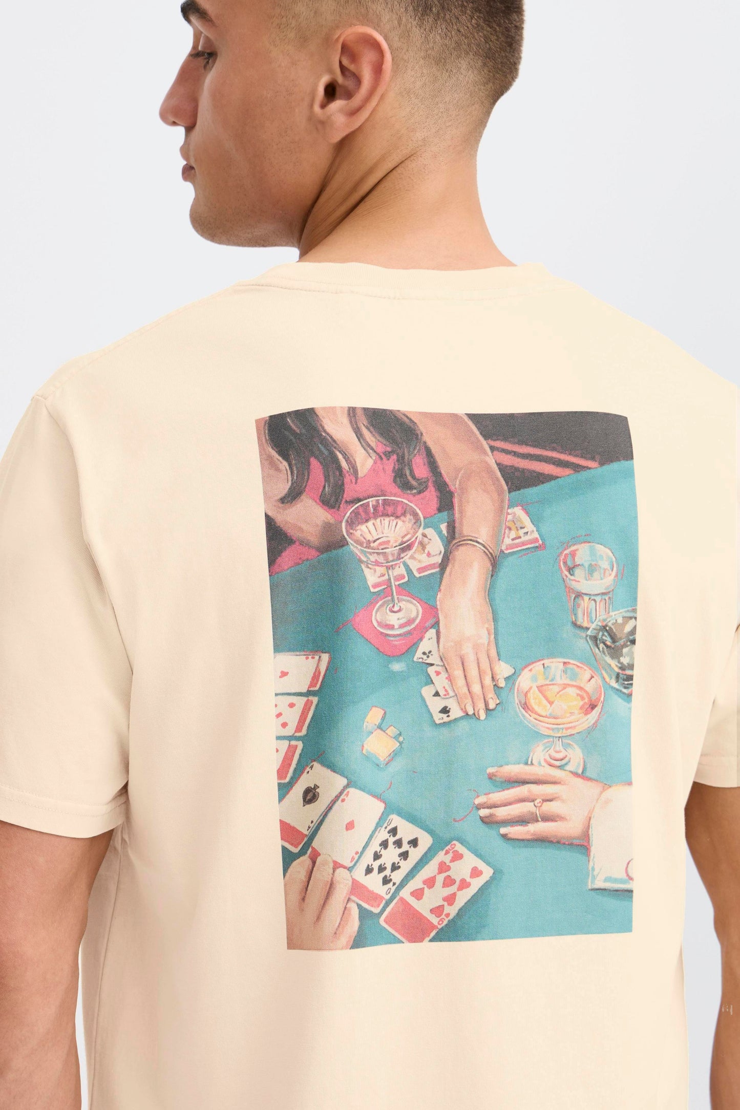T-shirt poker Solid