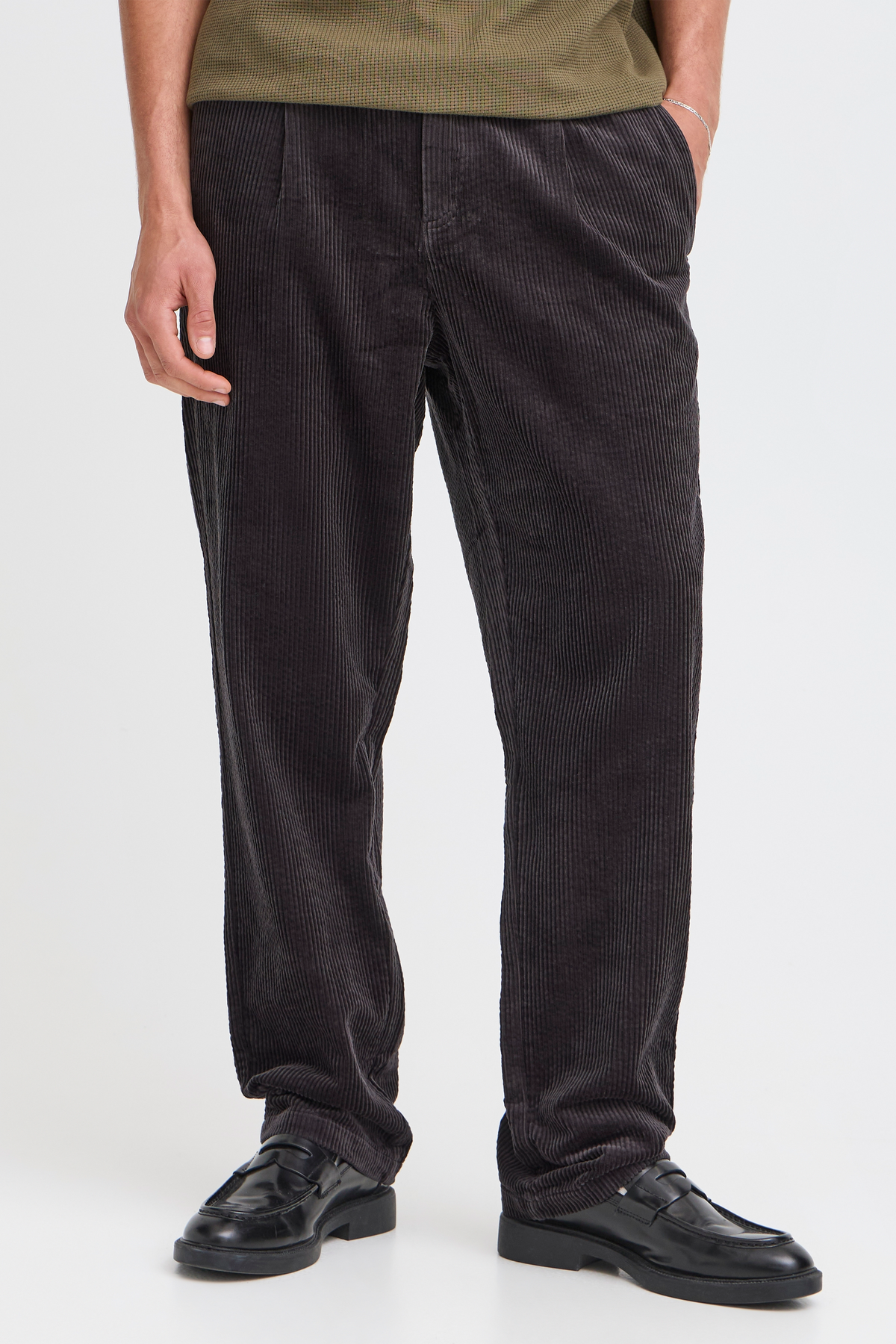 Pantalon velours côtelé Solid