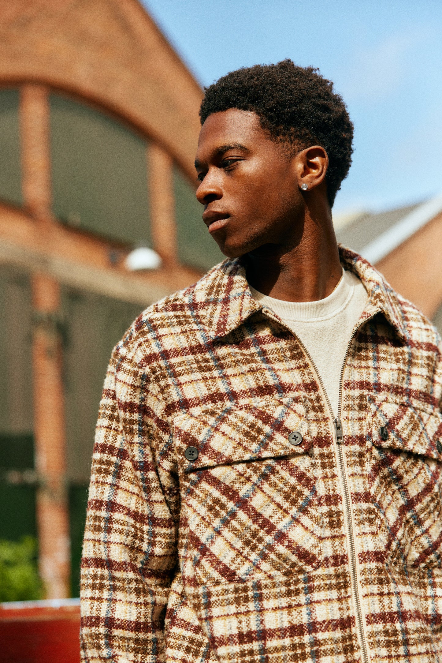 Veste carreaux coloré Solid