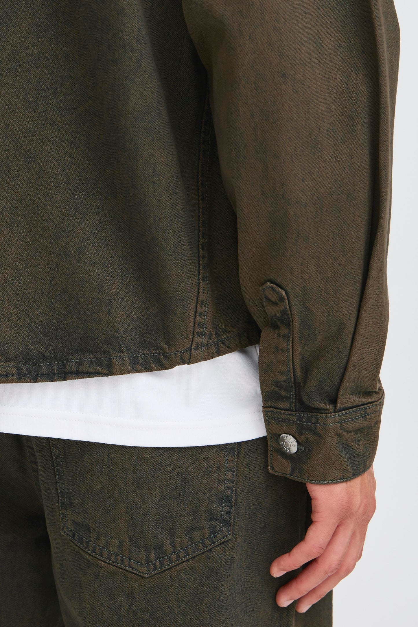 Veste effet délavée Solid