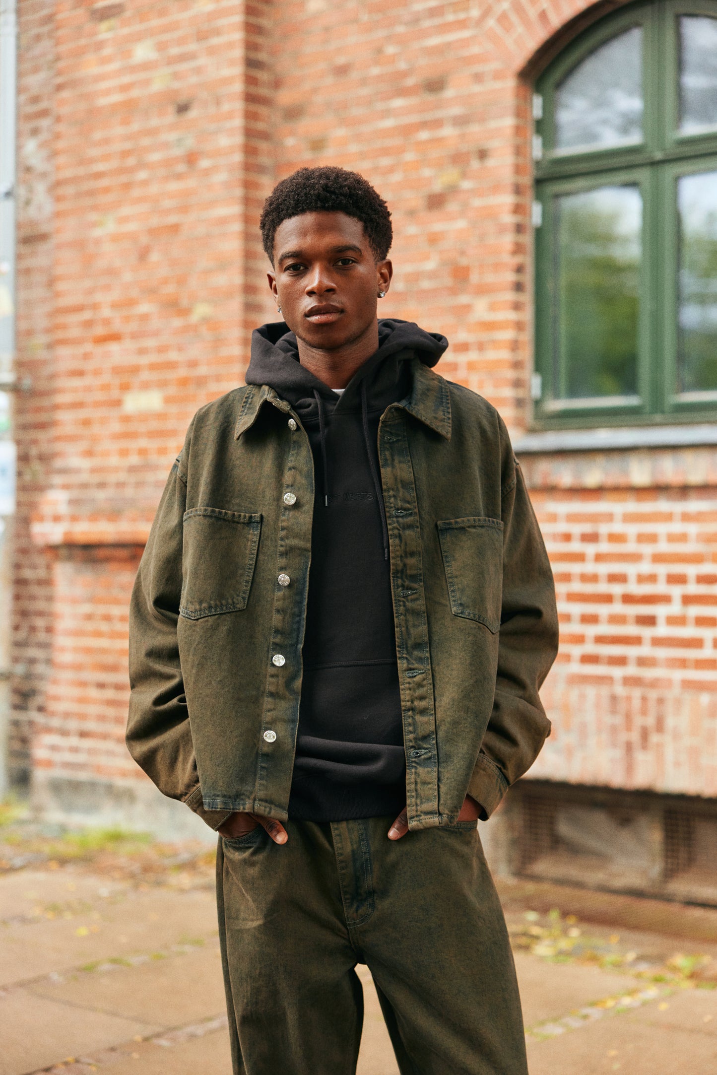 Veste effet délavée Solid