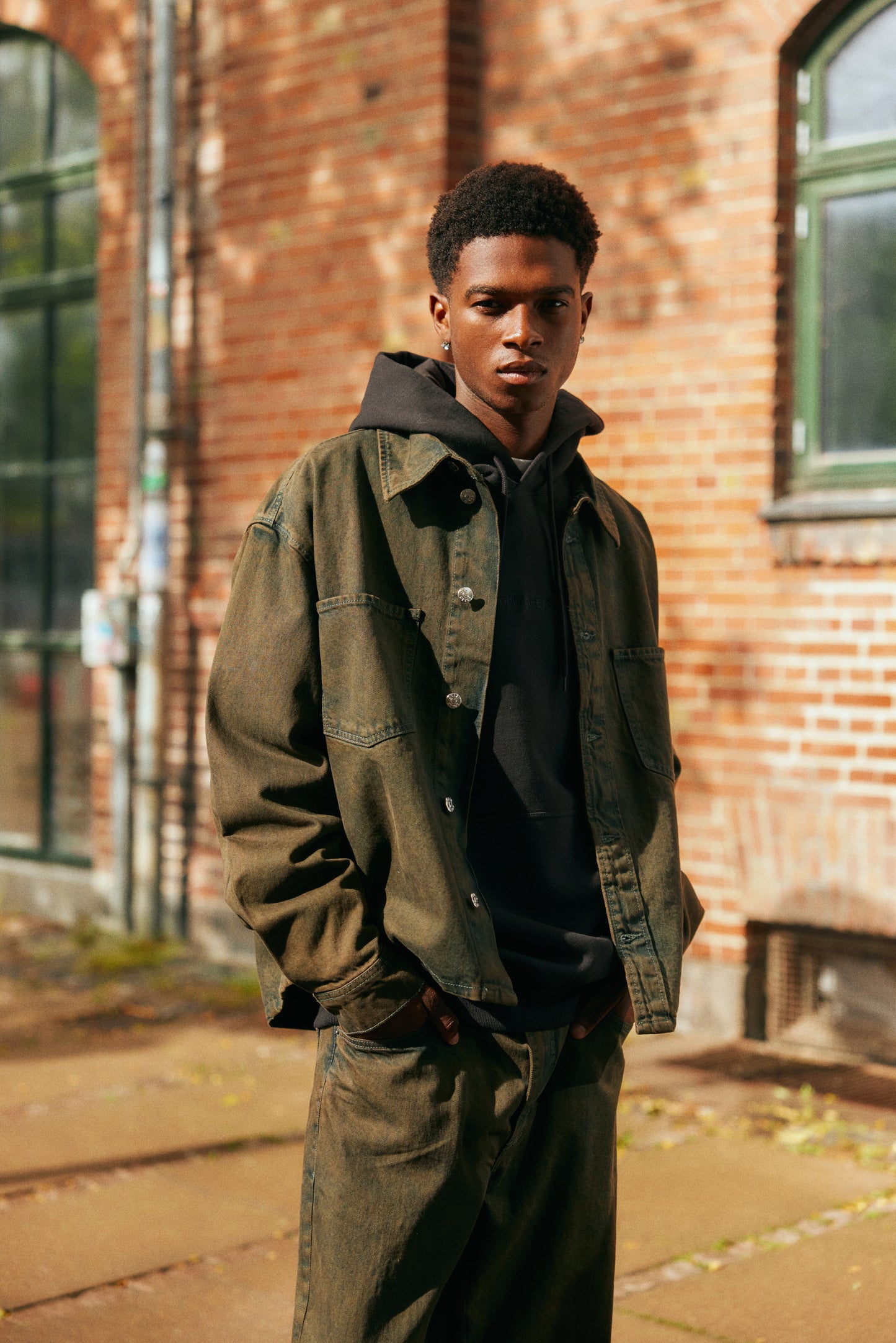 Veste effet délavée Solid