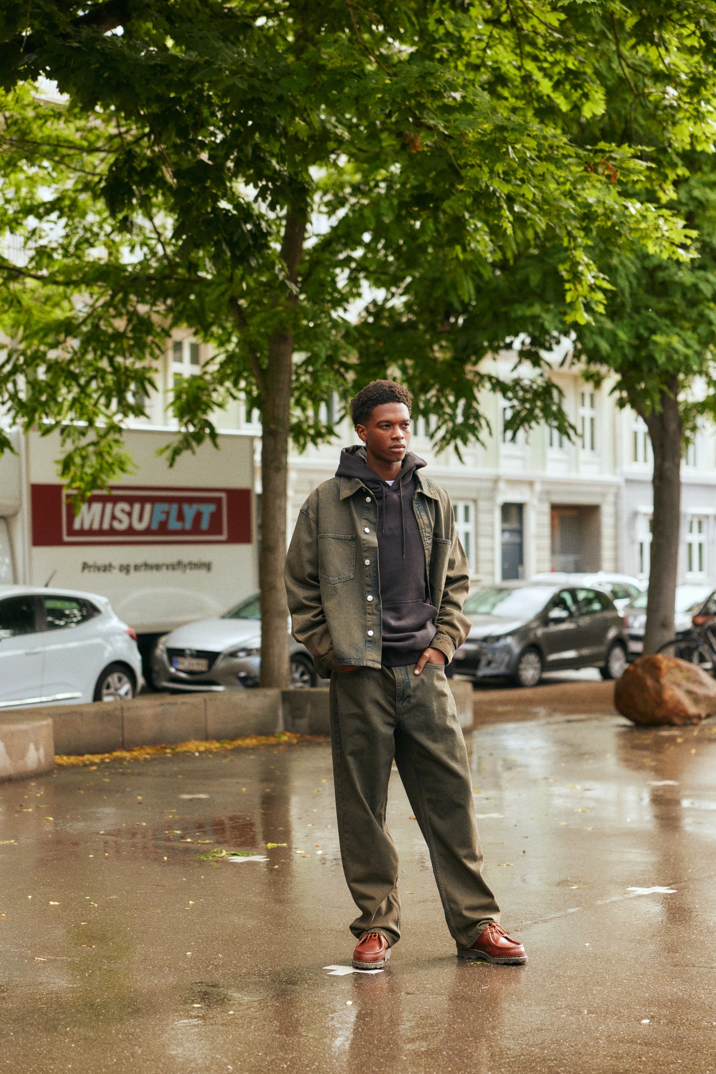 Veste effet délavée Solid