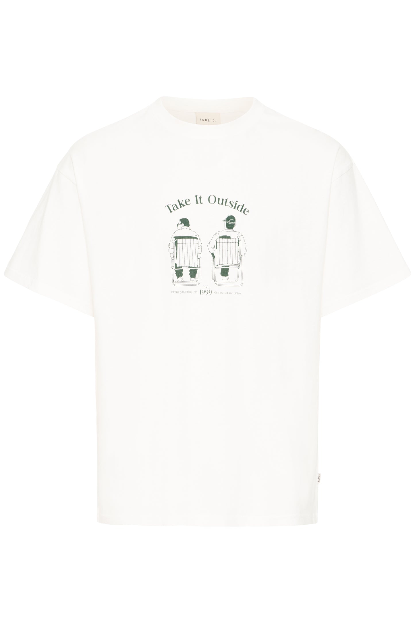 T-shirt impression dos Solid