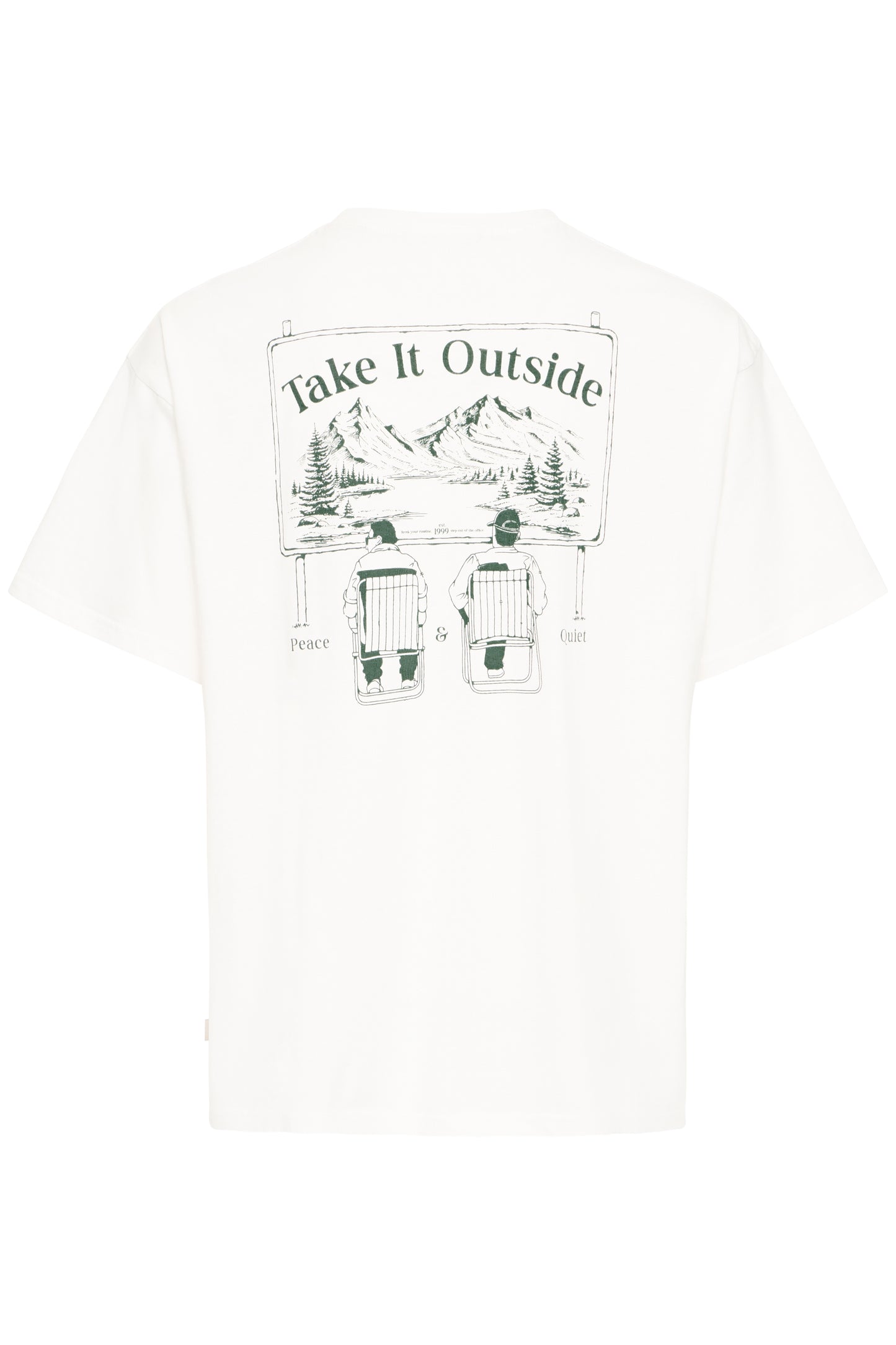 T-shirt impression dos Solid