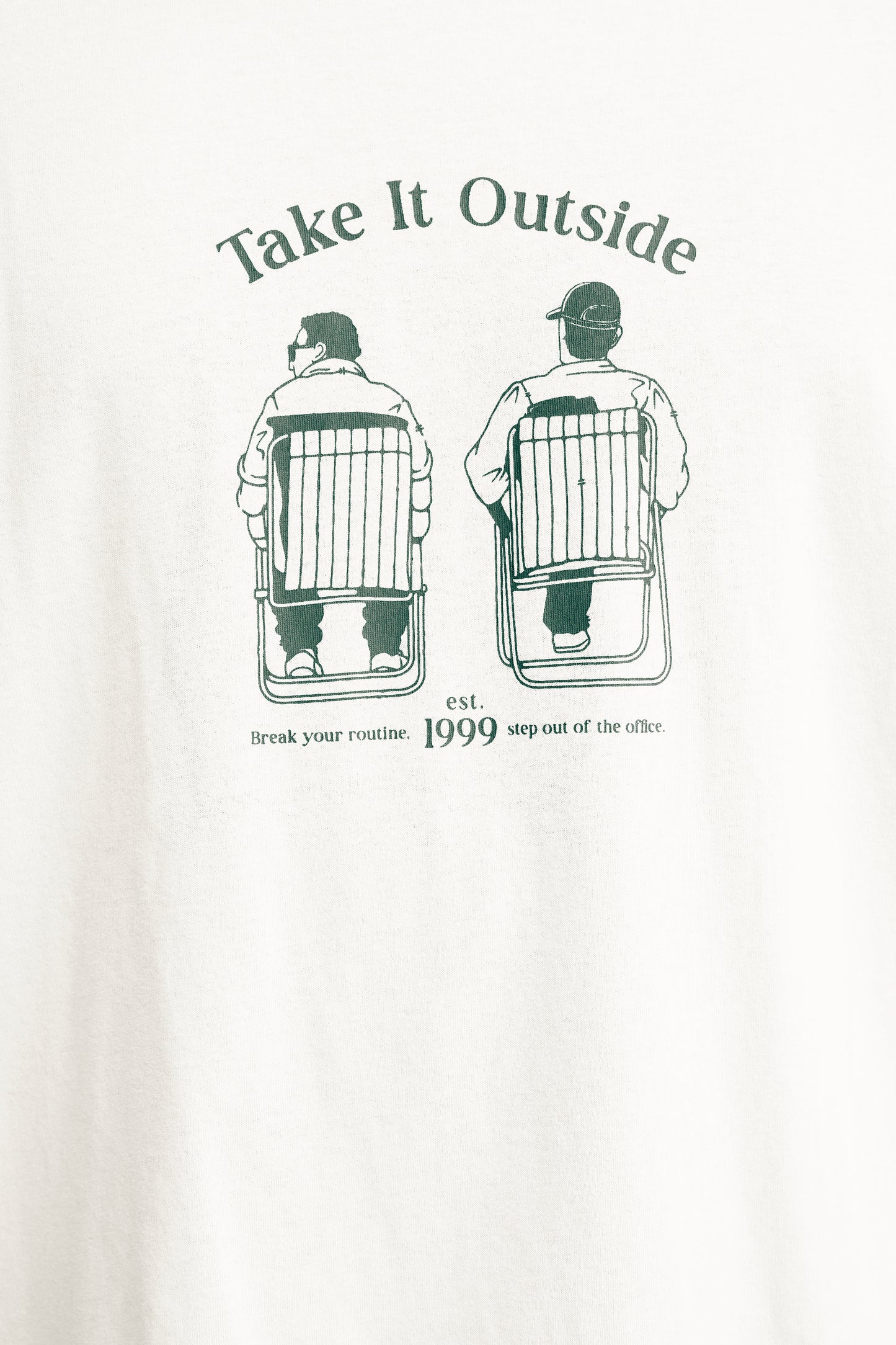 T-shirt impression dos Solid