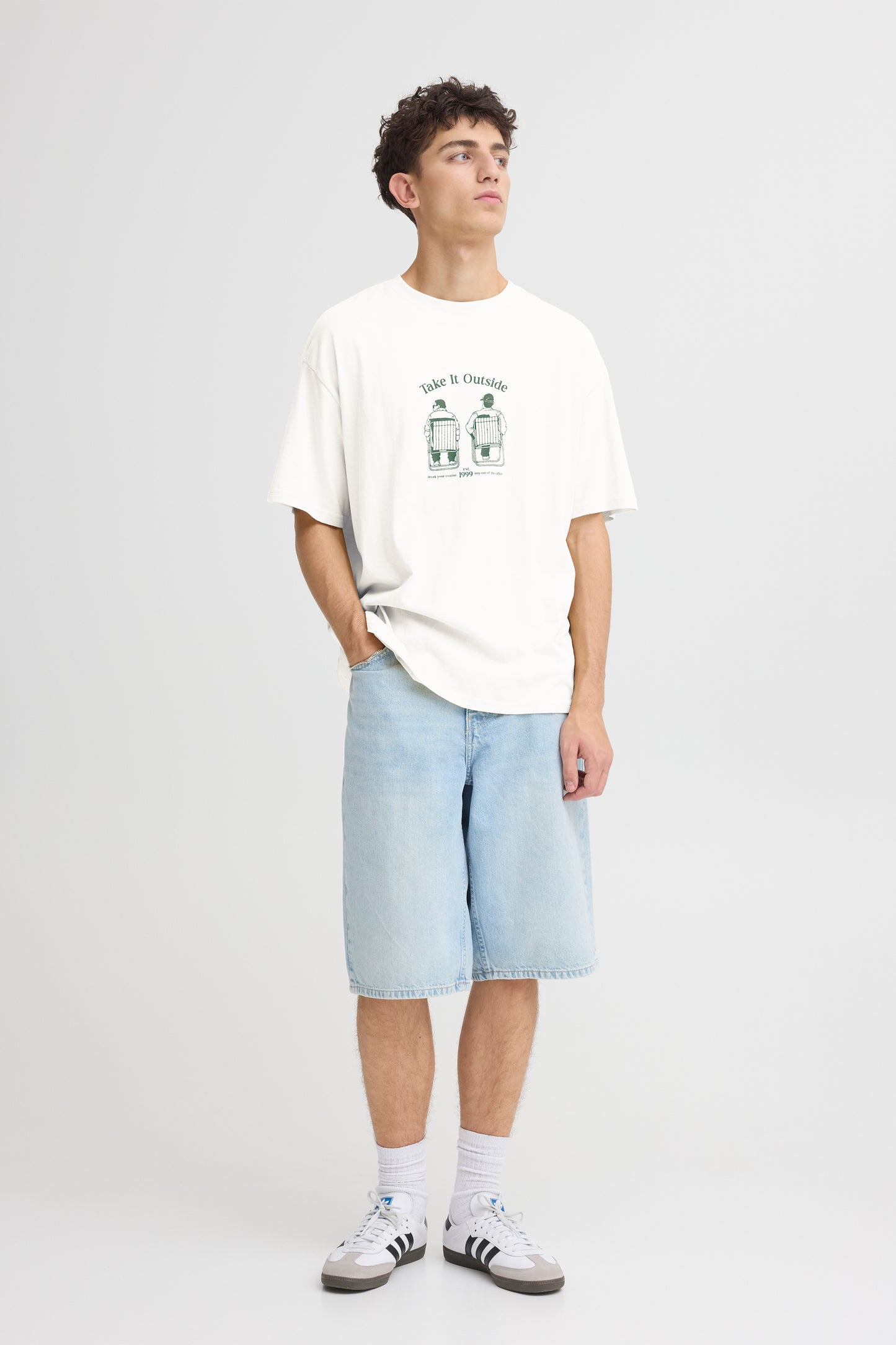 T-shirt impression dos Solid