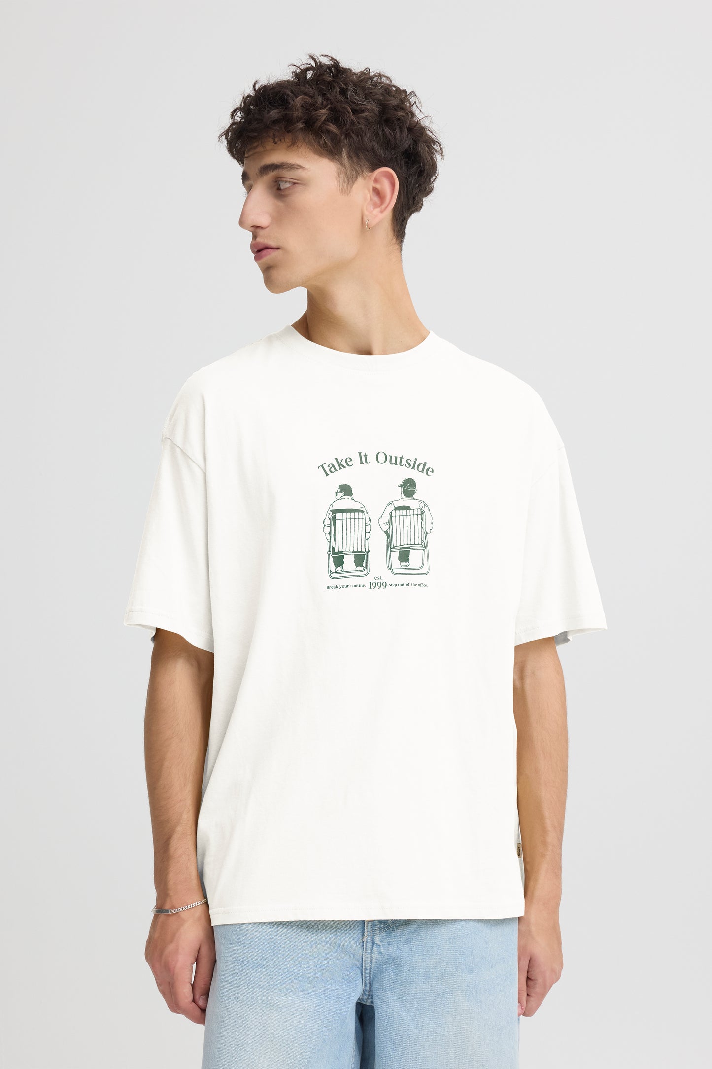 T-shirt impression dos Solid