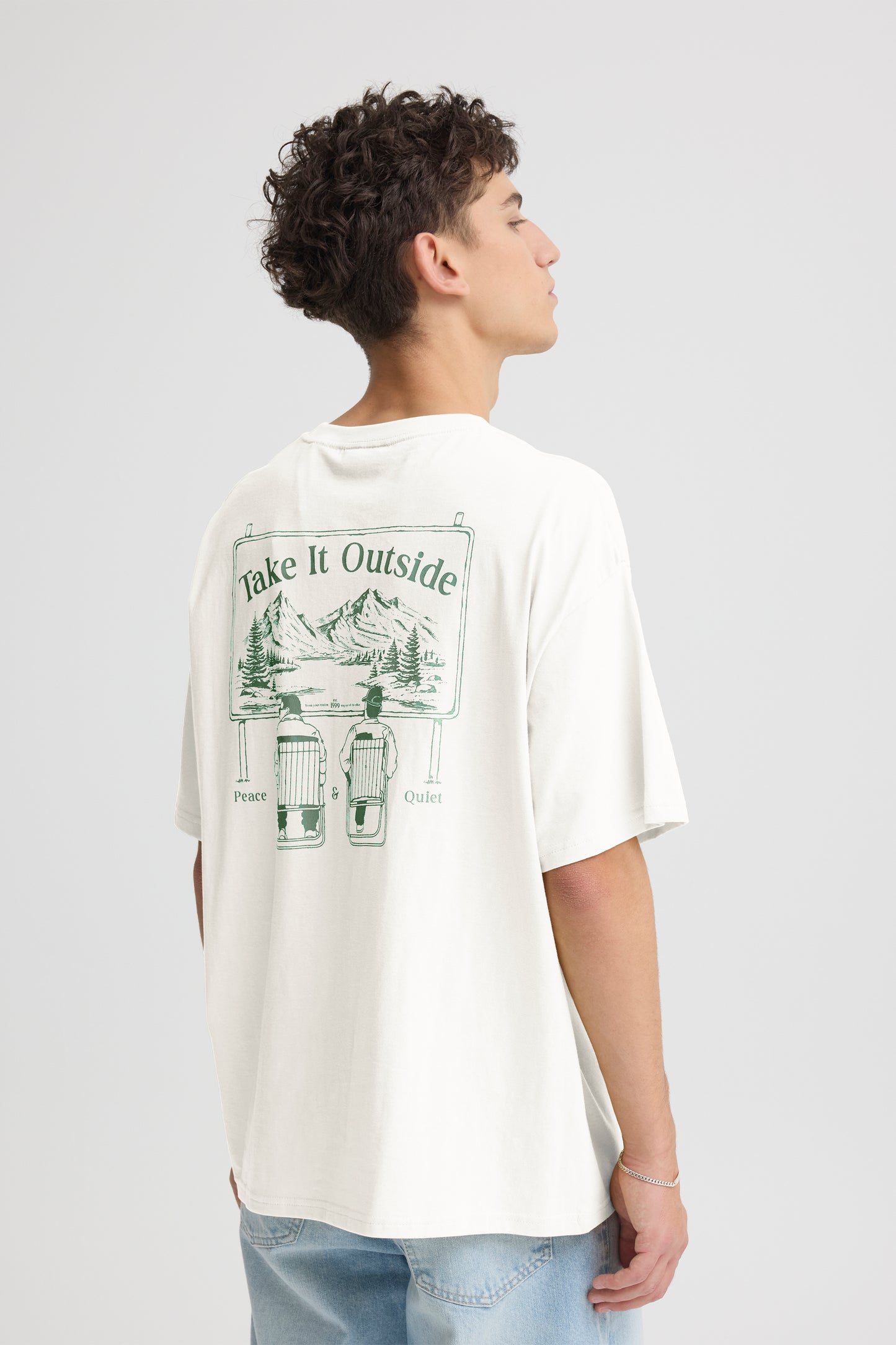 T-shirt impression dos Solid