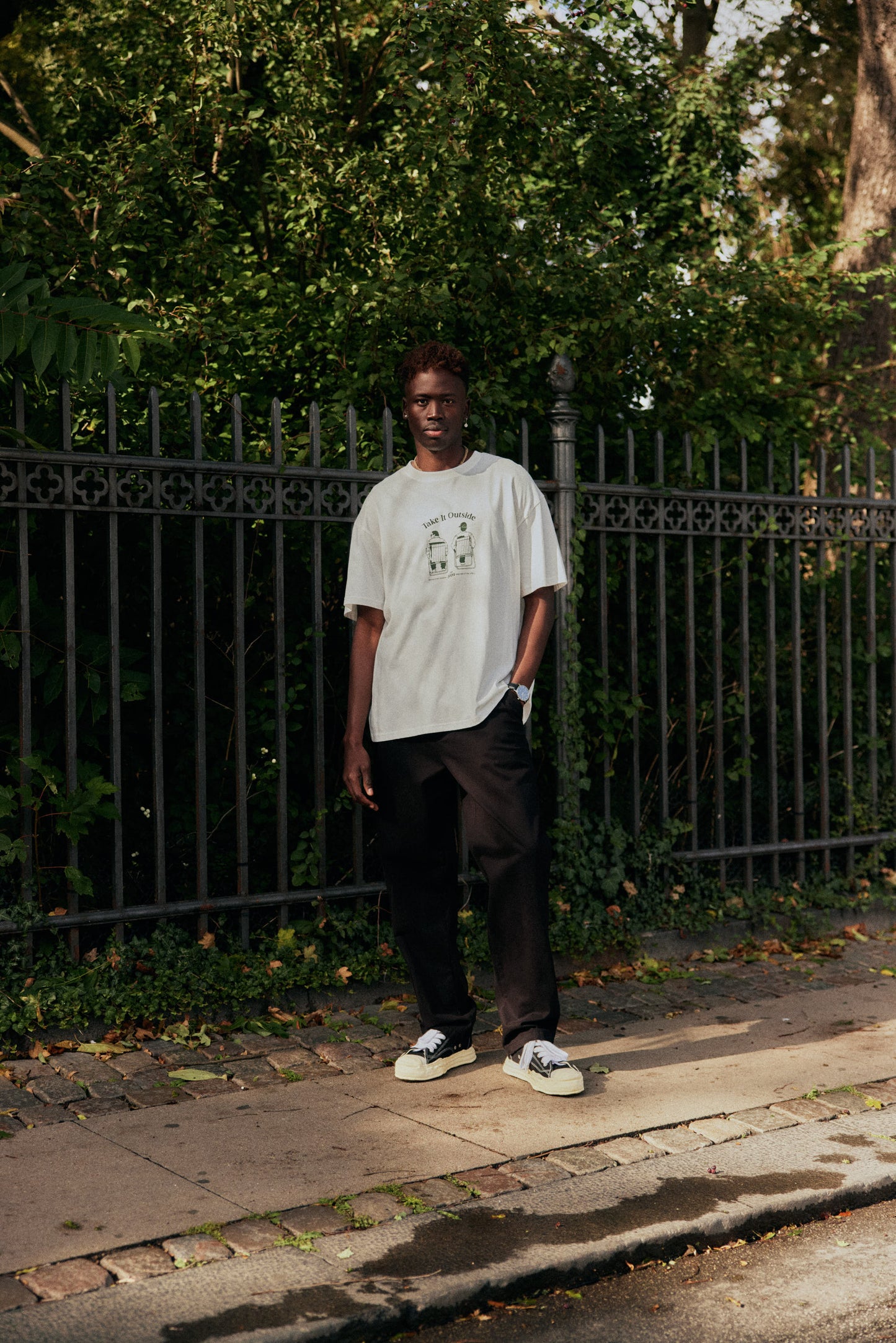 T-shirt impression dos Solid