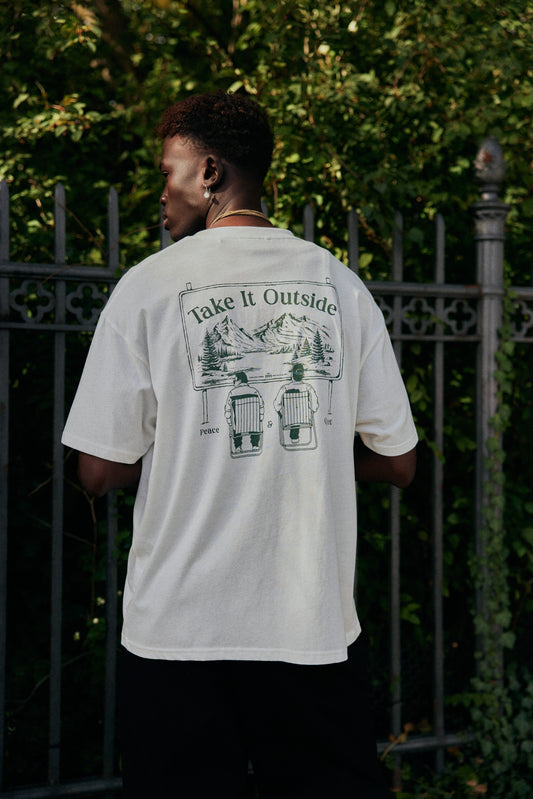 T-shirt impression dos Solid