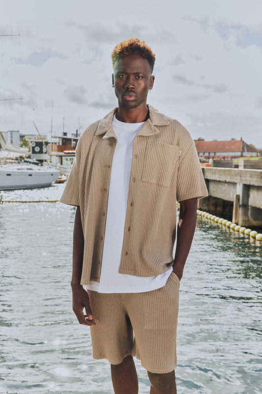 Chemise texturée Solid