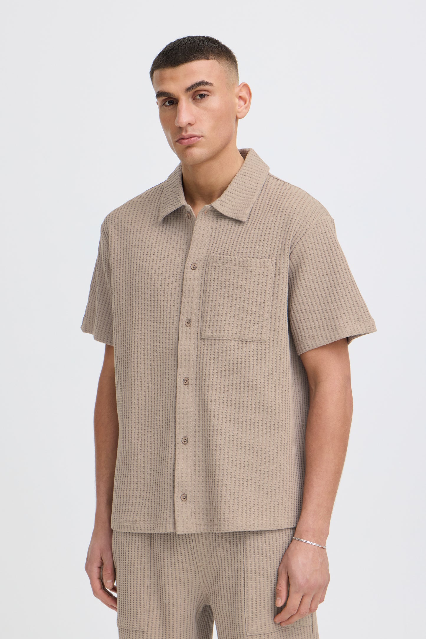 Chemise texturée Solid