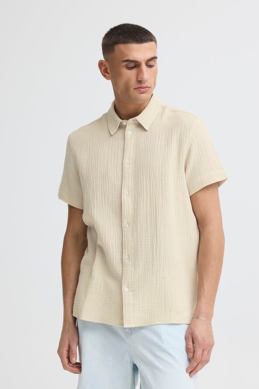 Chemise gaz de coton Solid