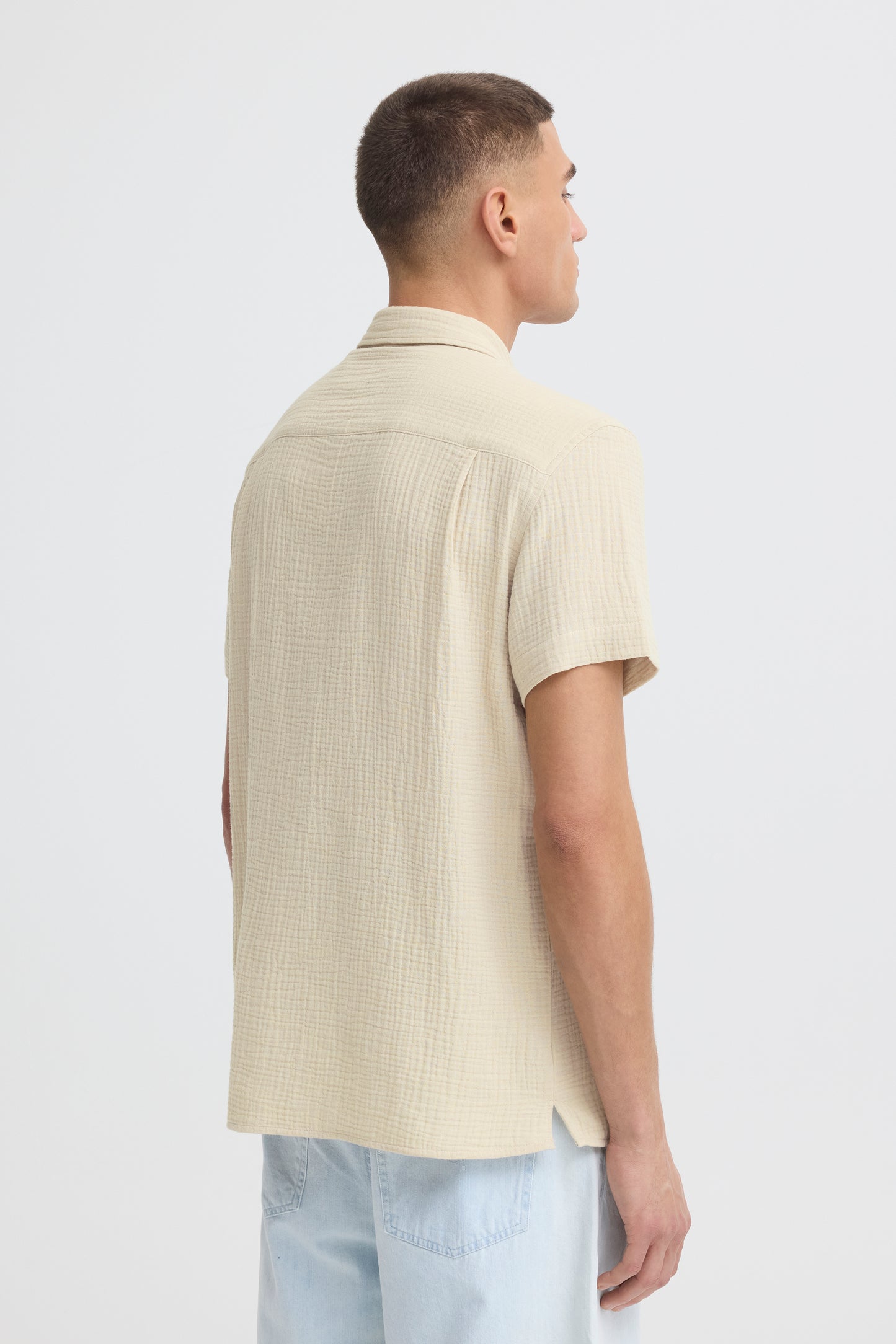 Chemise gaz de coton Solid