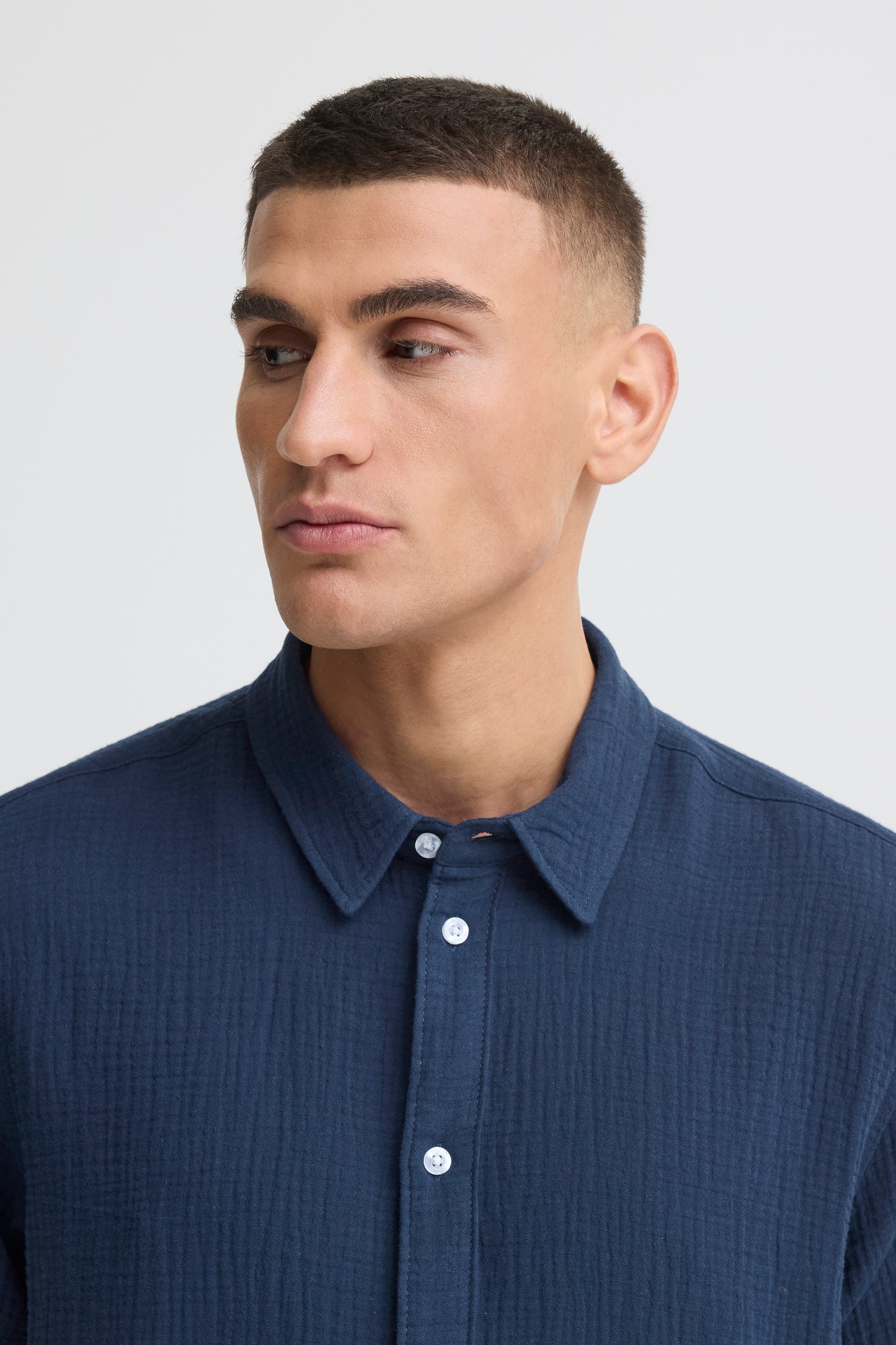 Chemise gaz de coton Solid