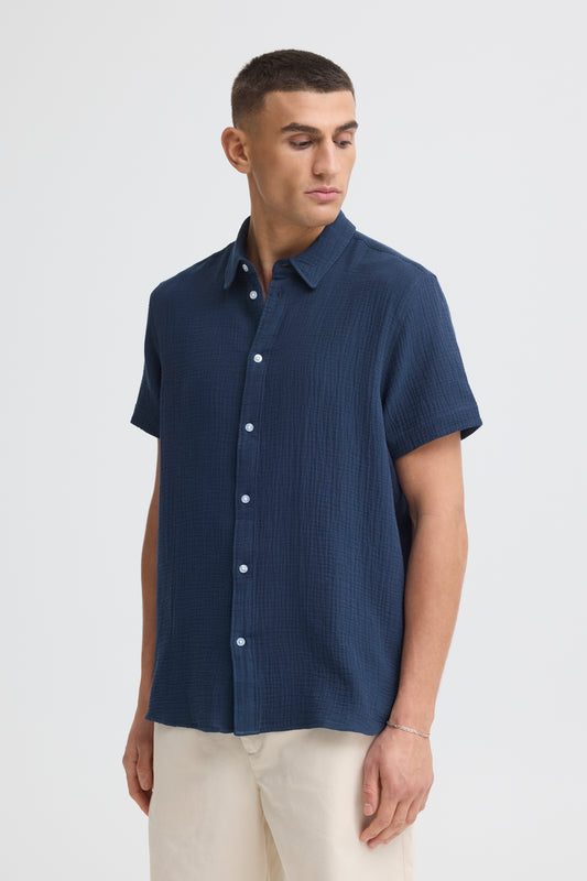 Chemise gaz de coton Solid