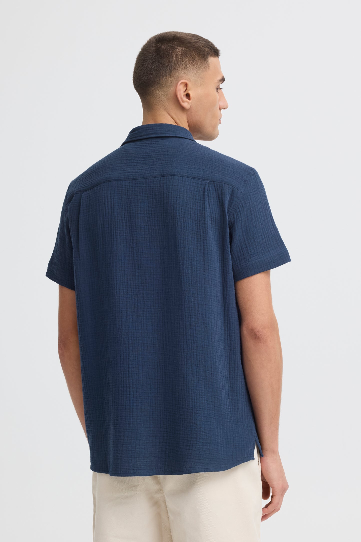 Chemise gaz de coton Solid