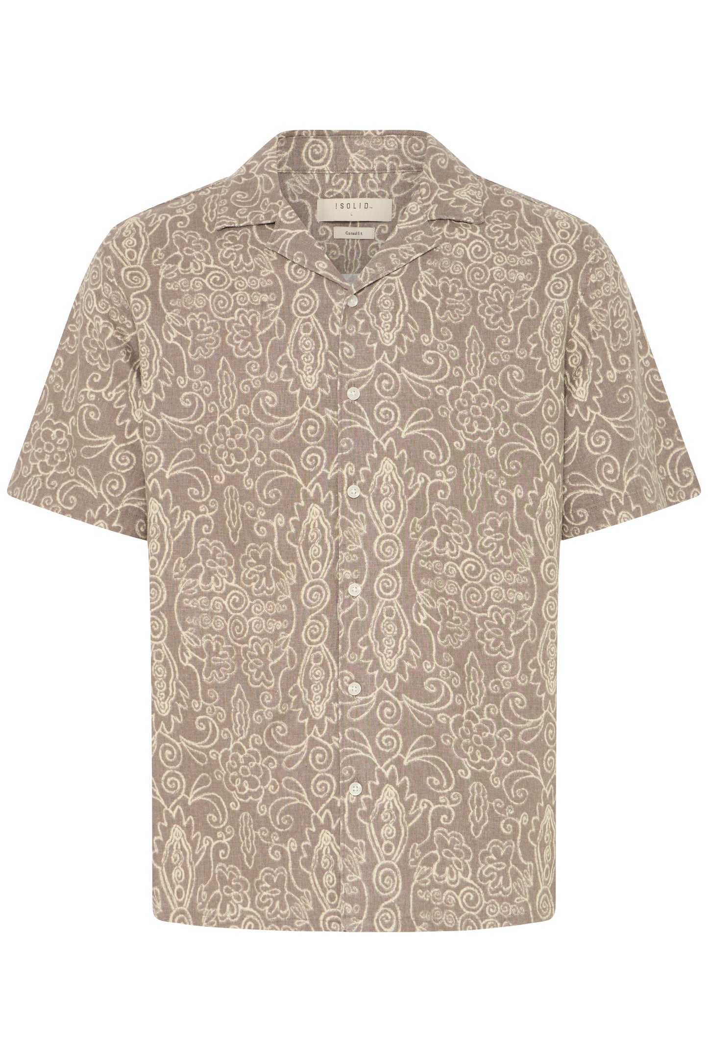 Chemise motif lin Solid