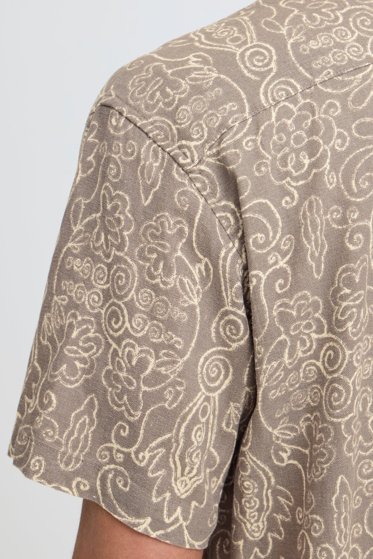 Chemise motif lin Solid