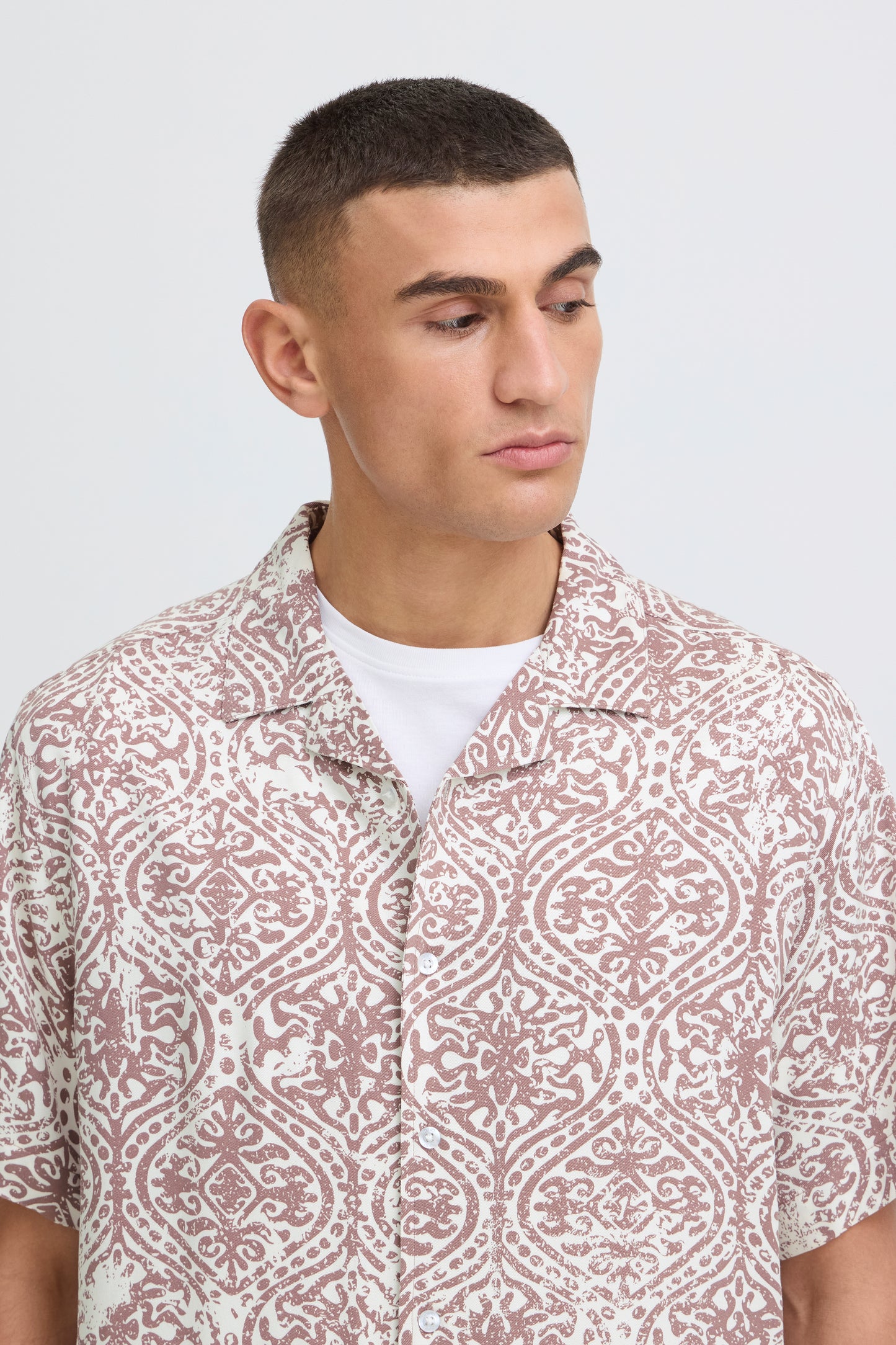 Chemise motif effet Solid