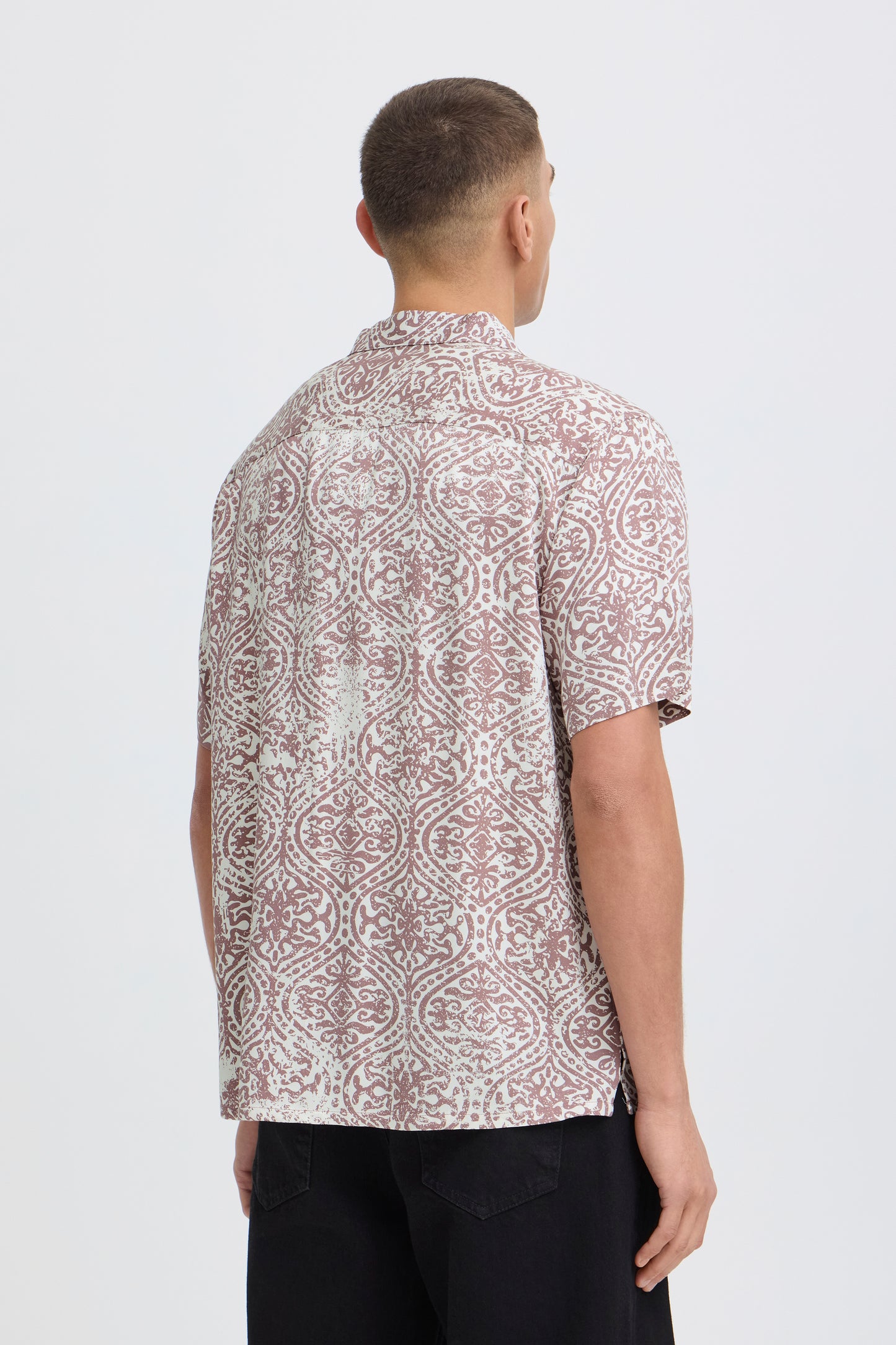 Chemise motif effet Solid