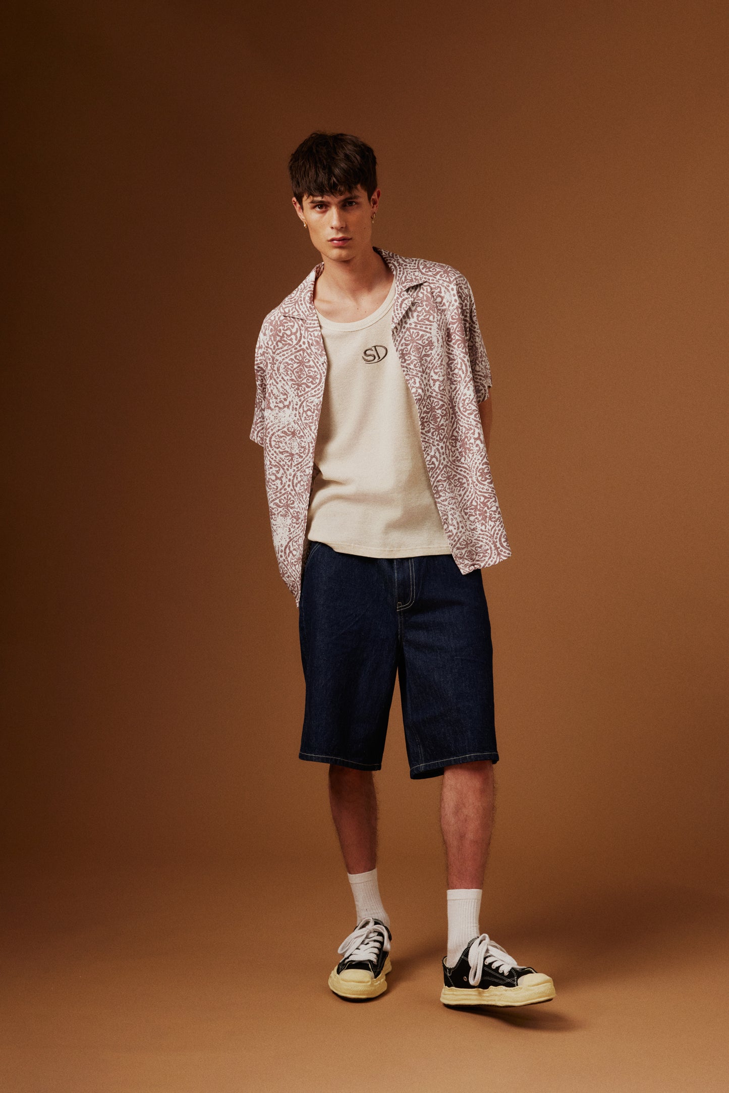 Chemise motif effet Solid