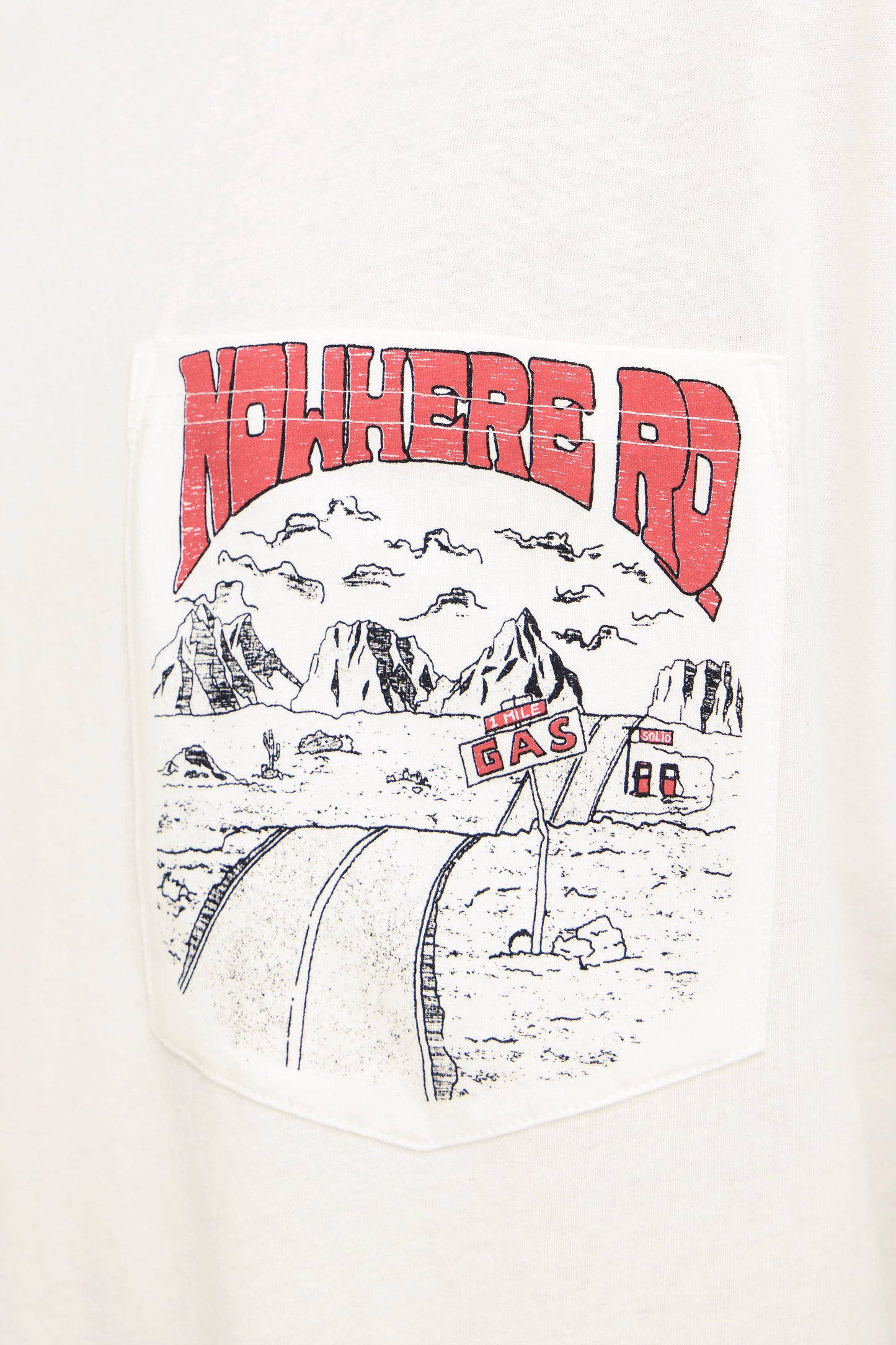 T-shirt oversize poche Solid