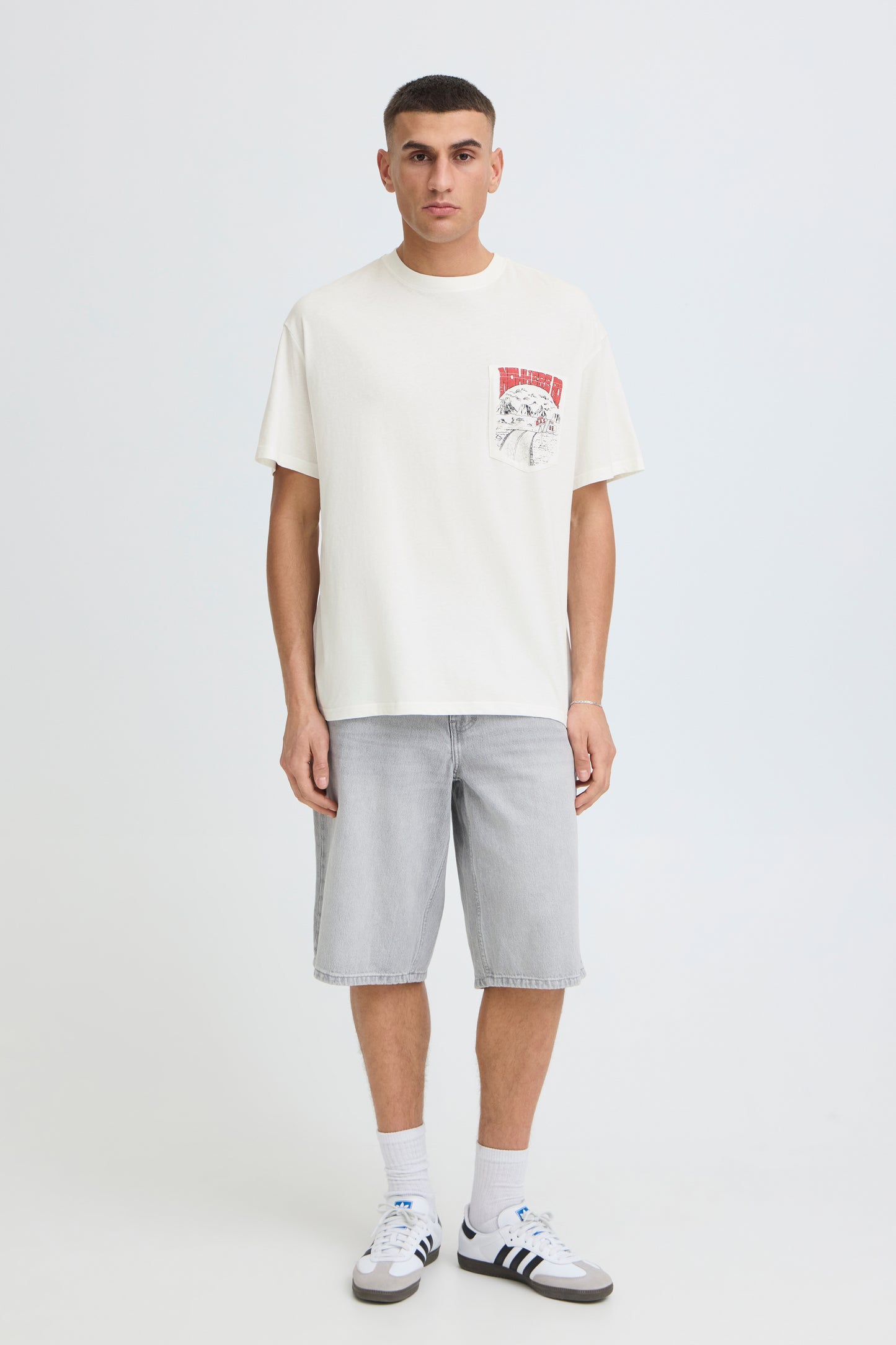 T-shirt oversize poche Solid