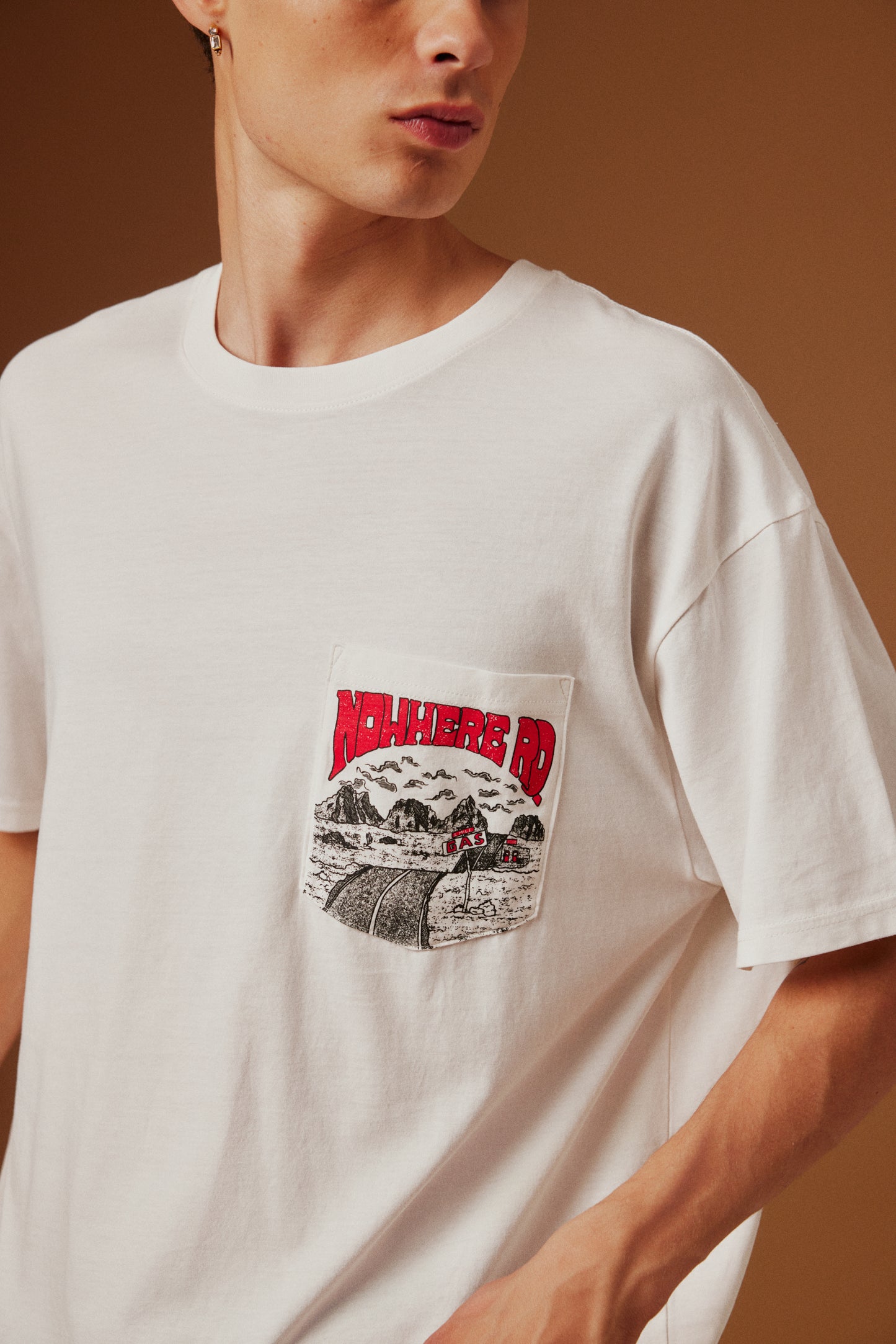 T-shirt oversize poche Solid