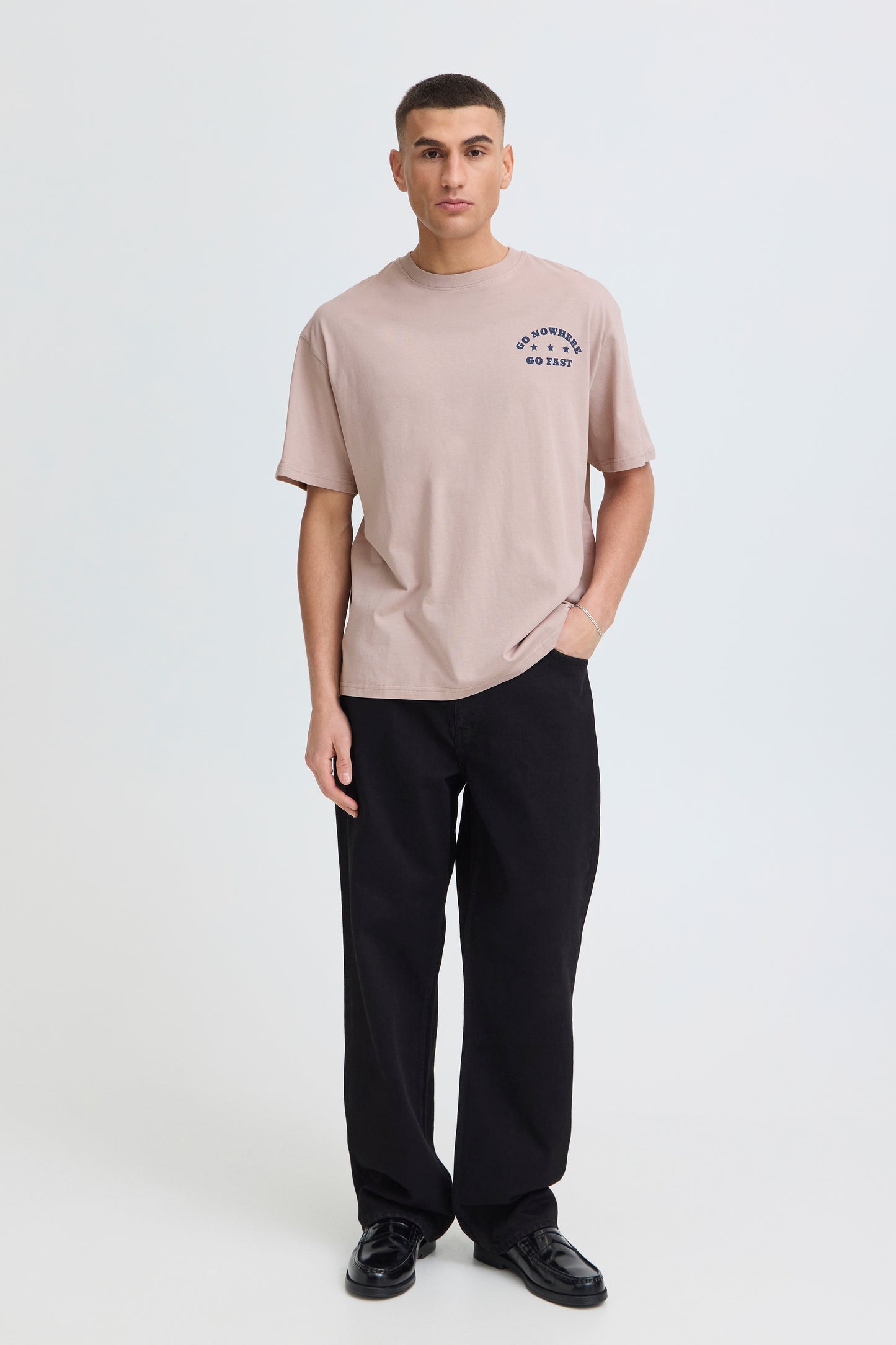 T-shirt oversize impression Solid