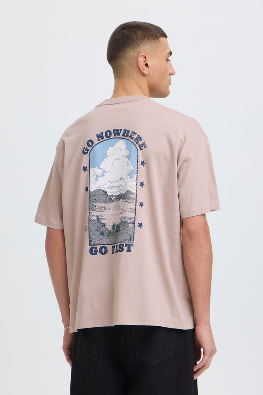 T-shirt oversize impression Solid