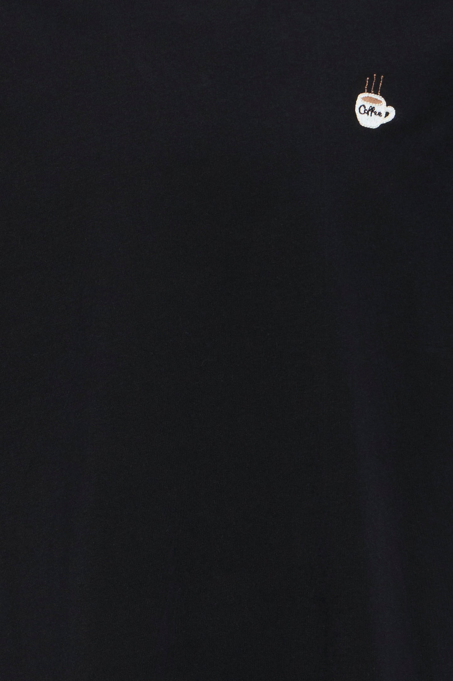 T-shirt broderie café Solid