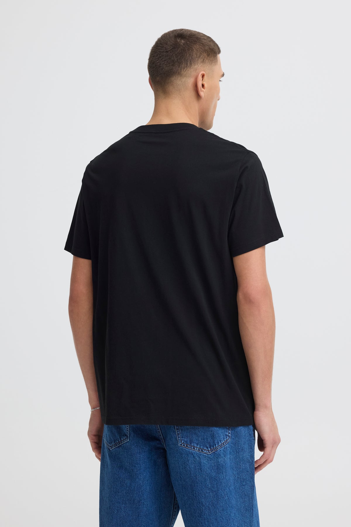 T-shirt broderie café Solid